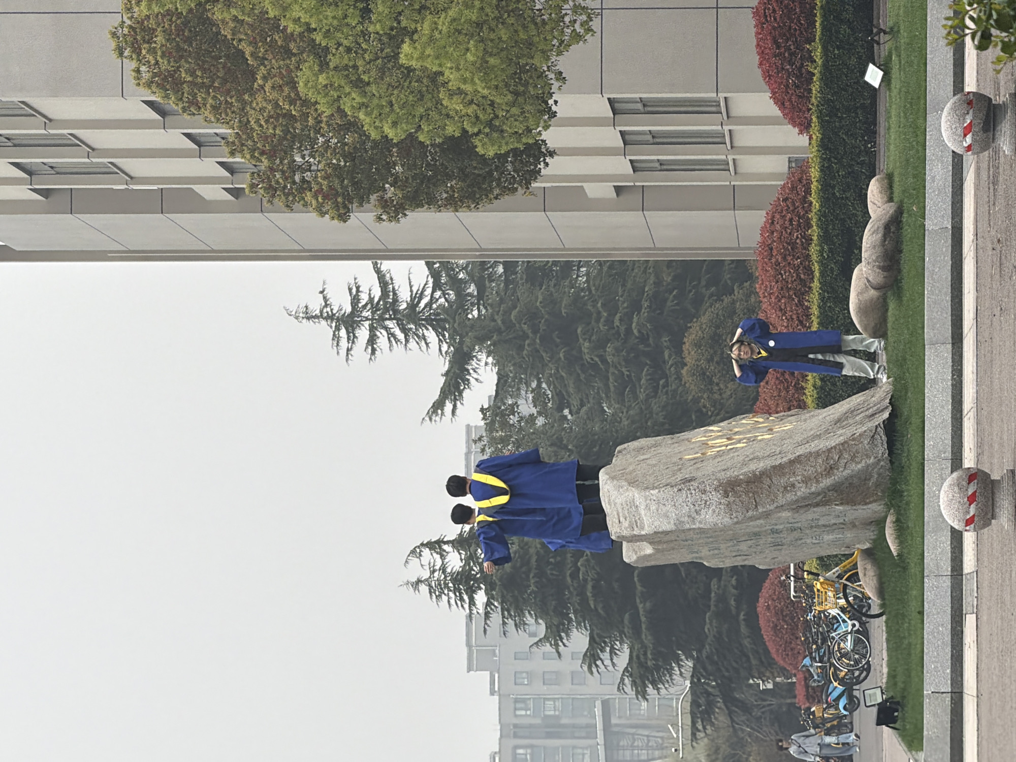 Morning street activity observed across Jiangning District, China