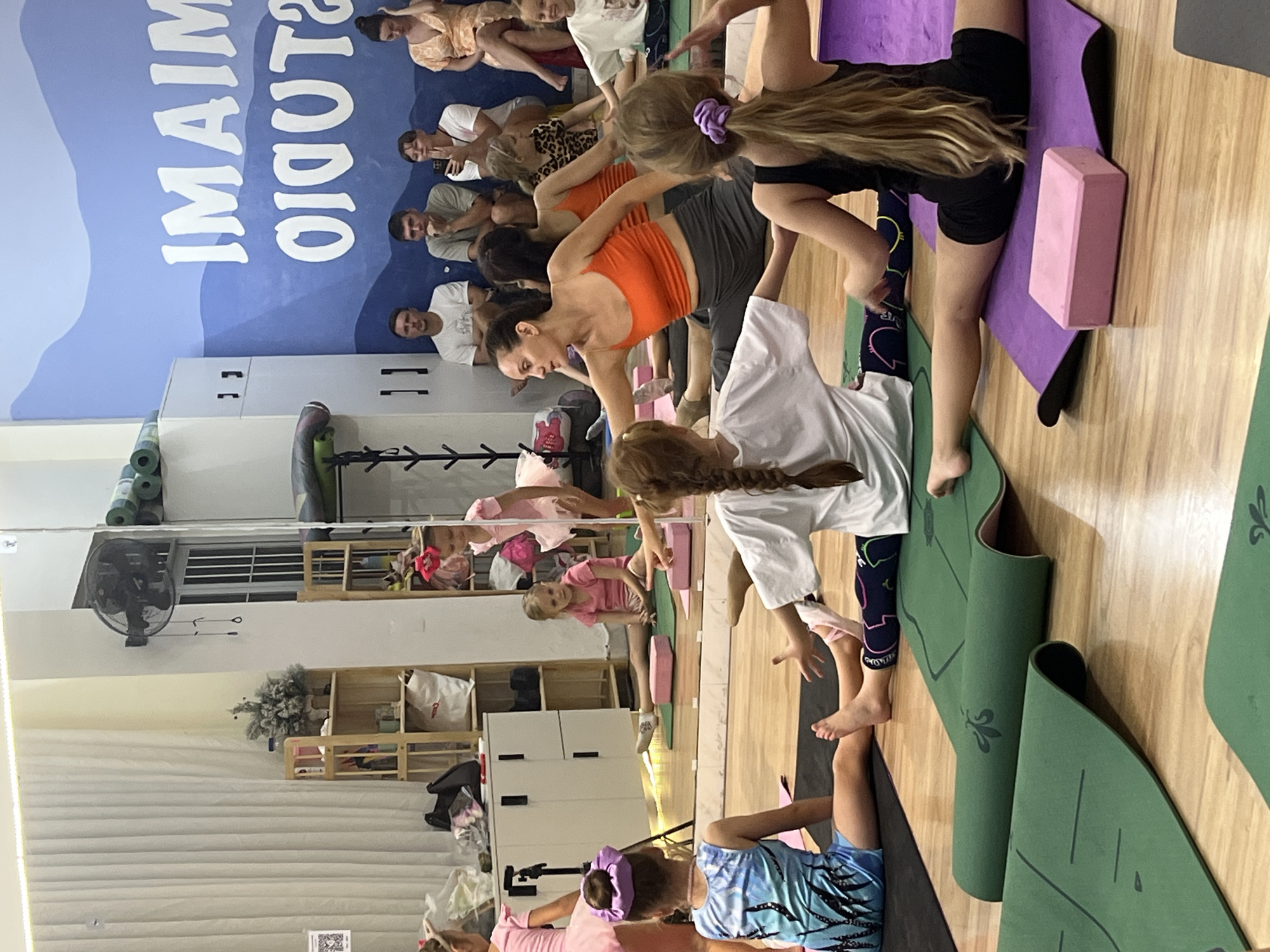 Children's yoga class held at studio in Vietnam