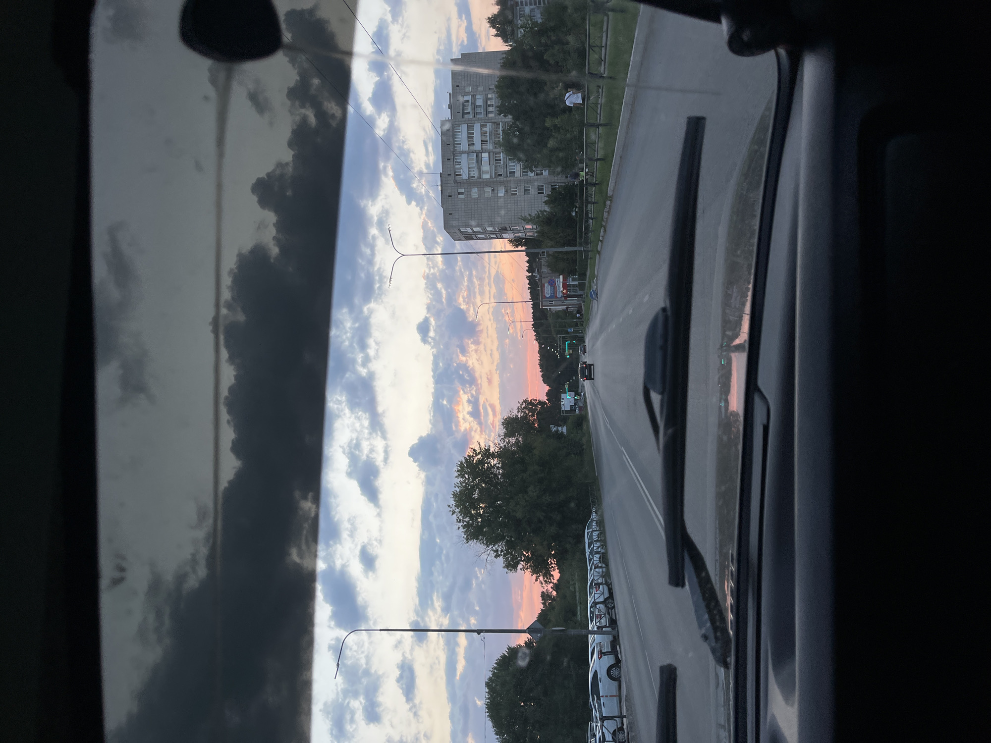 Sunset to moonrise across Chaikovsky streets and landmarks