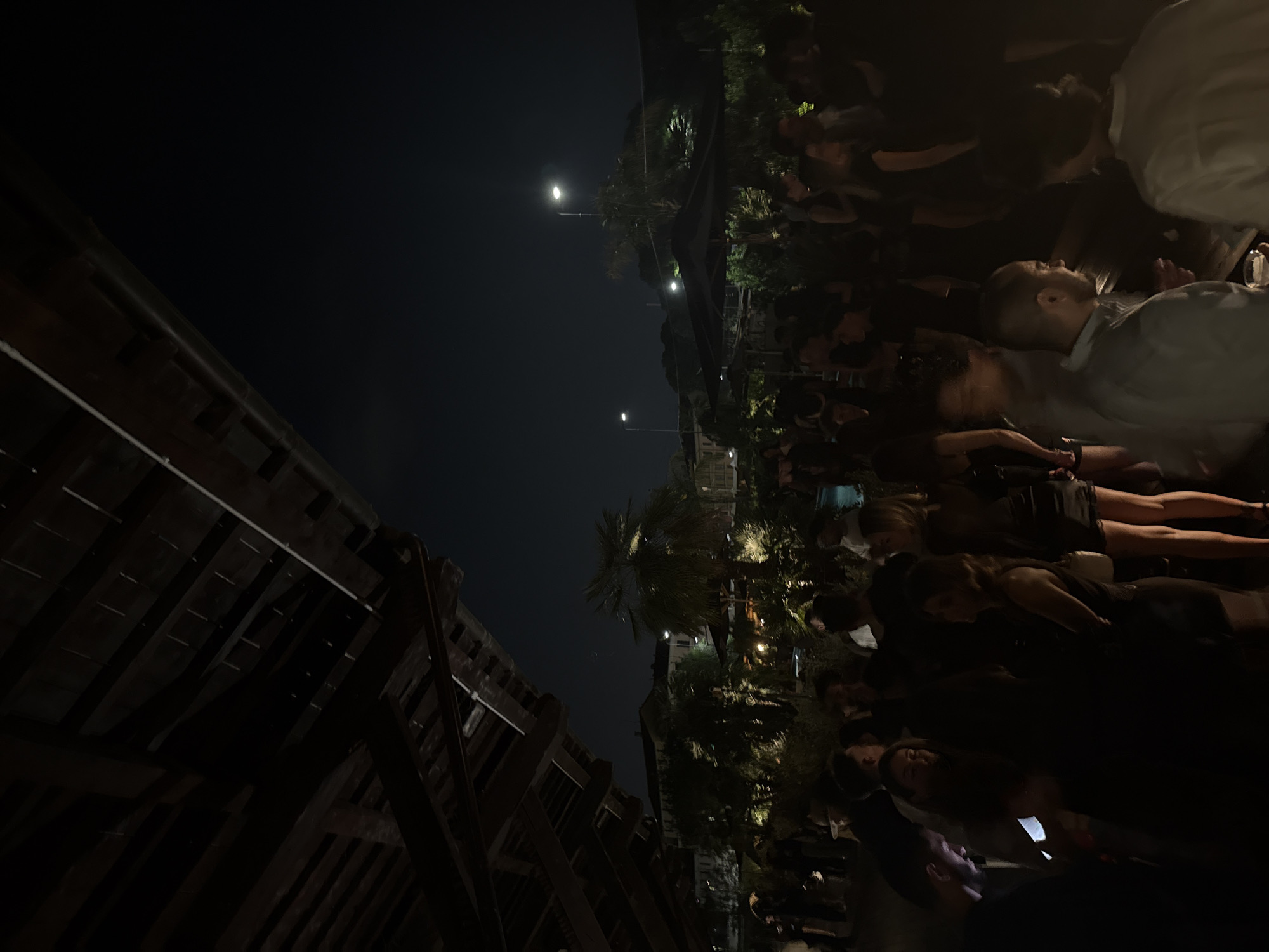 Nighttime outdoor gathering draws crowds in Milan