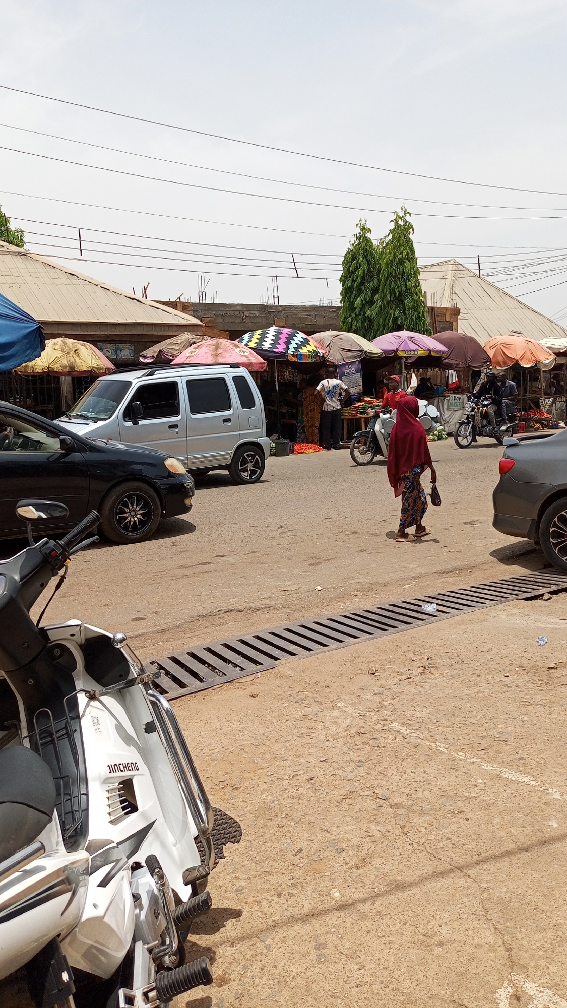 Ordinary market day captured in Narayi, Nigeria