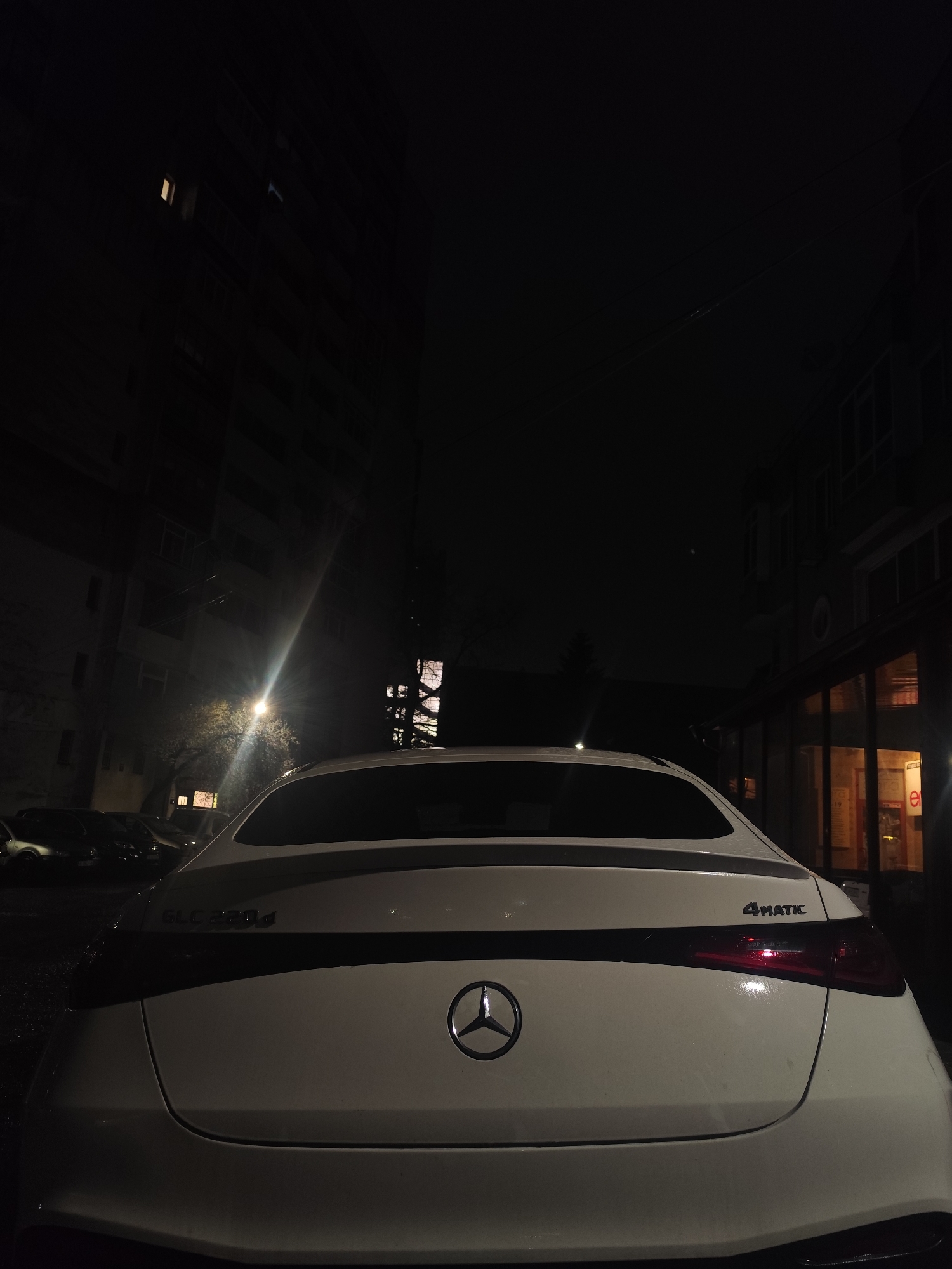 Post-rain nighttime street scenes documented in Varna, Bulgaria