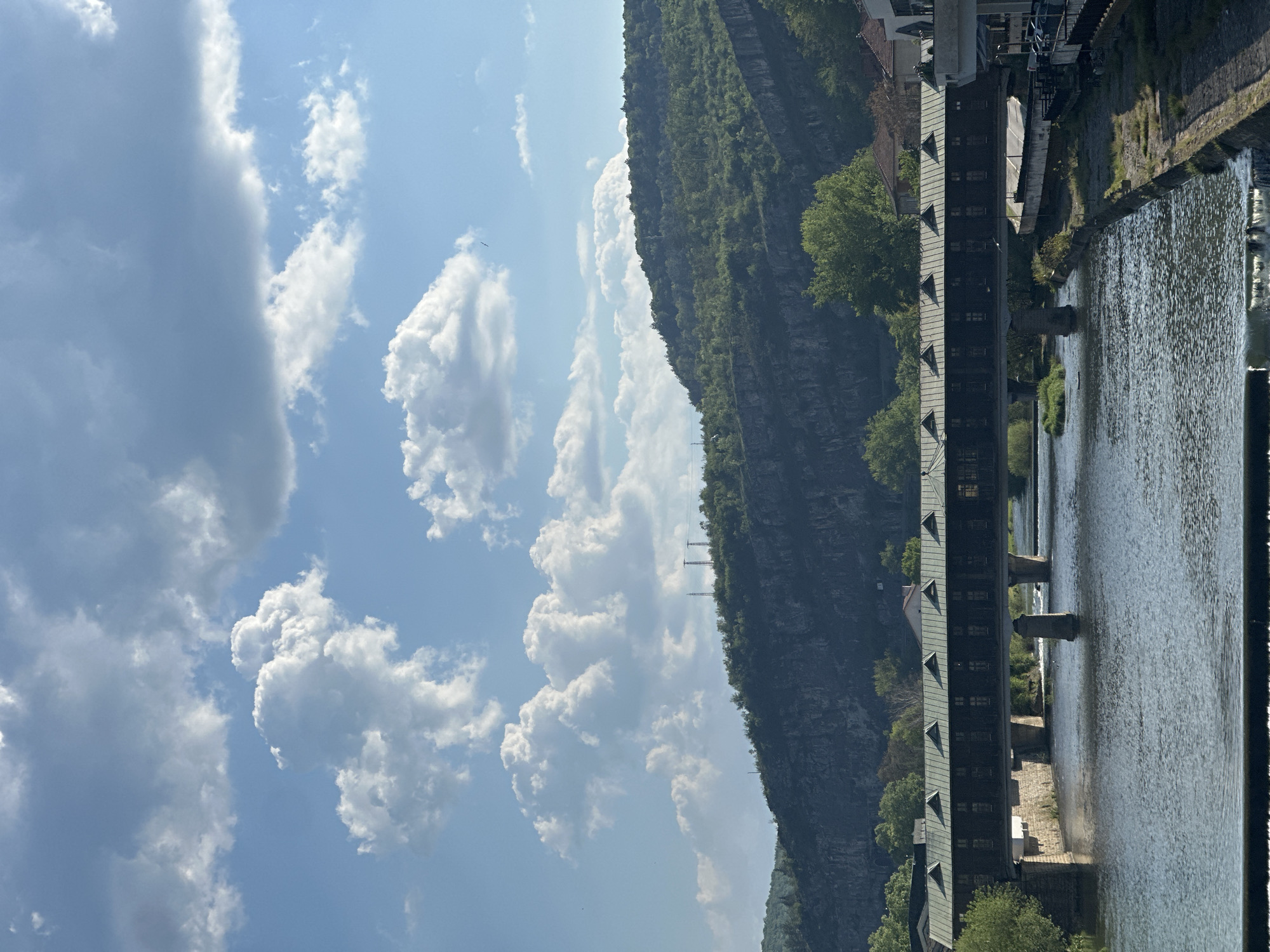 Covered Bridge and river documented in Lovech, Bulgaria