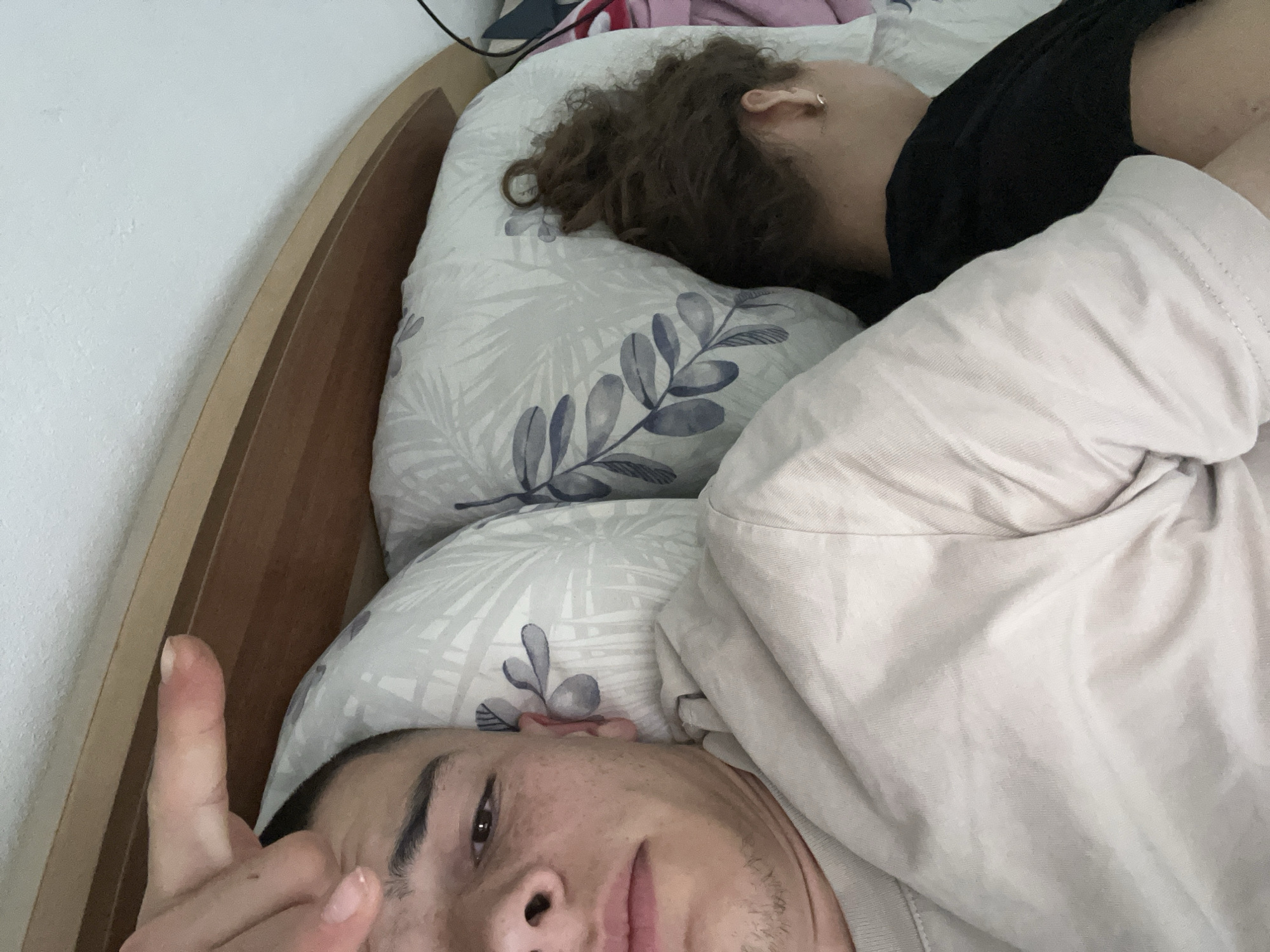 Morning rest captured in Bulgarian bedroom