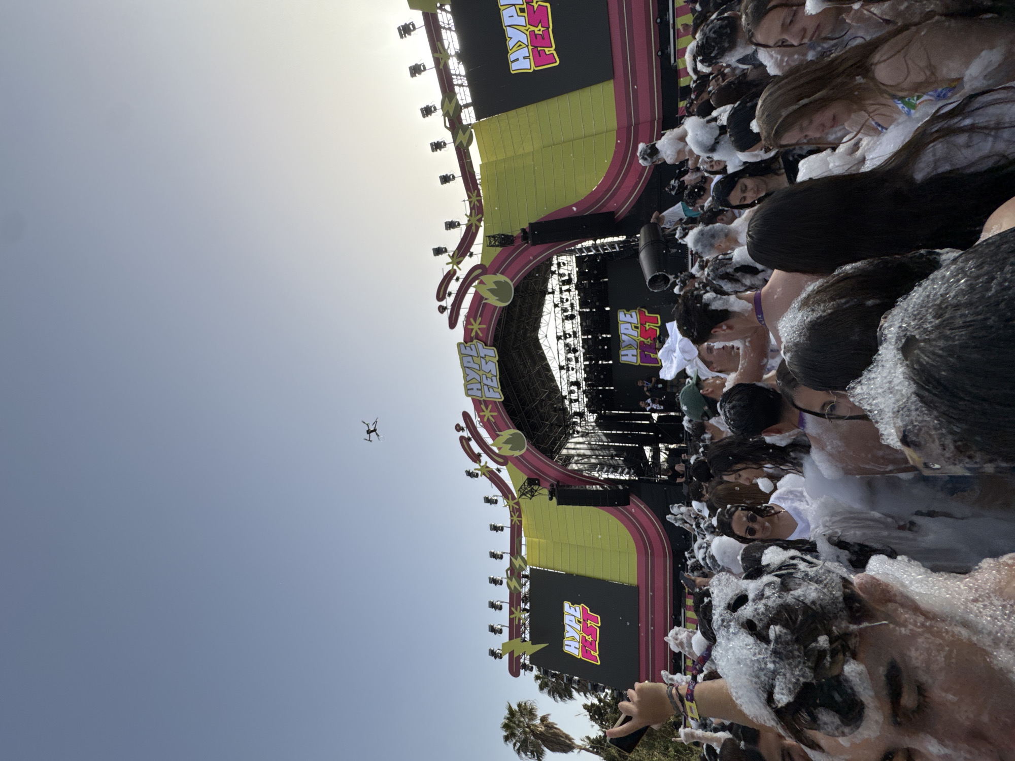 Foam party festivities at Hype Fest in Grau I Platja