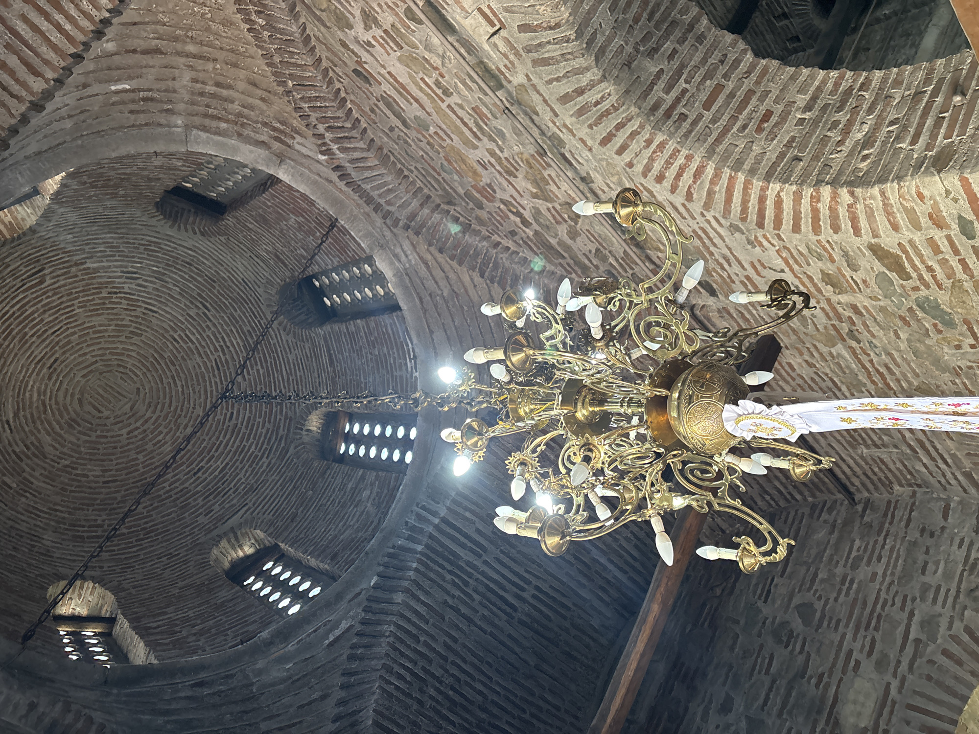 Tourist documents Thessaloniki church interior and street scenes
