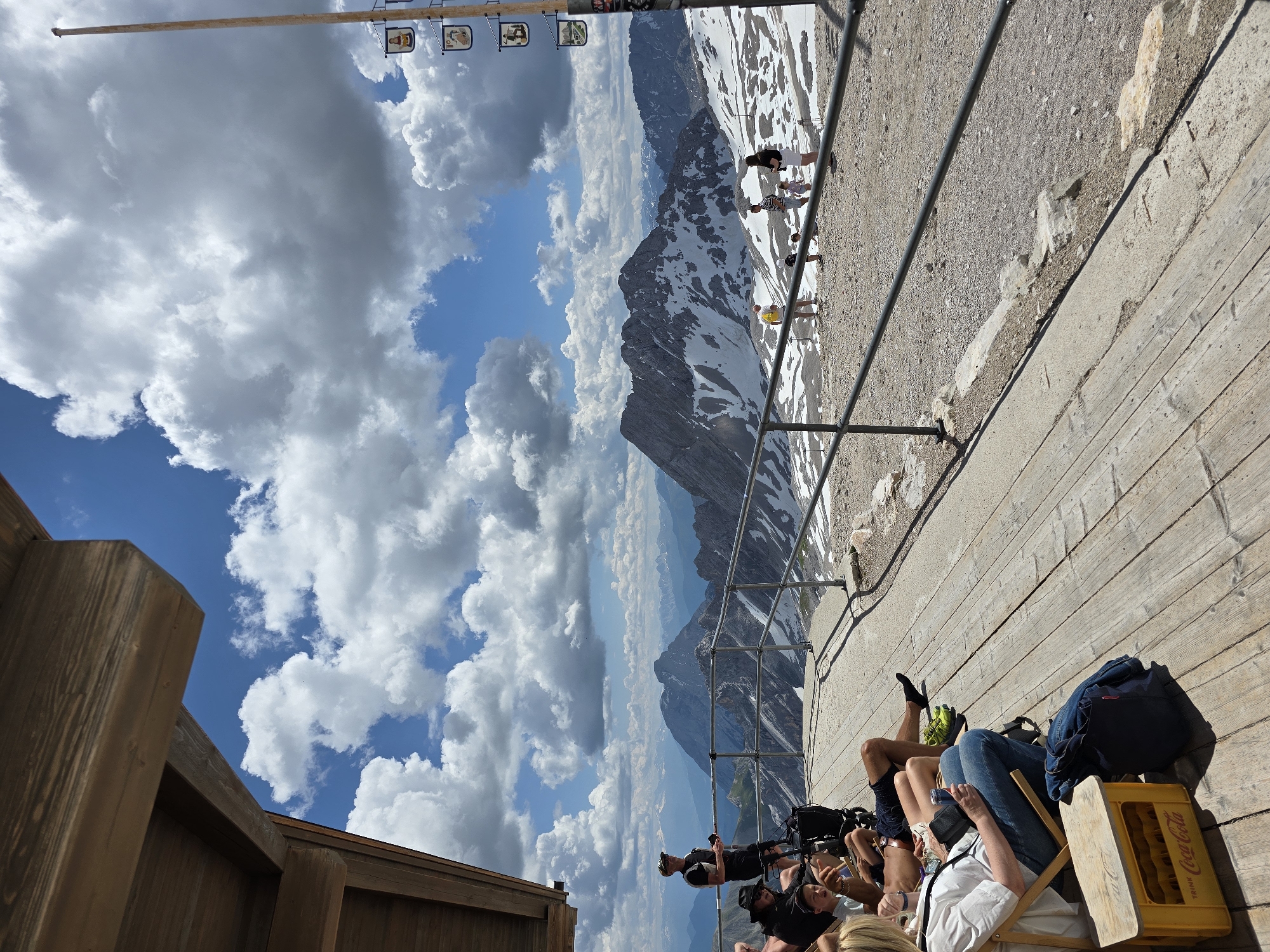 Summer morning buzz at the Zugspitze summit