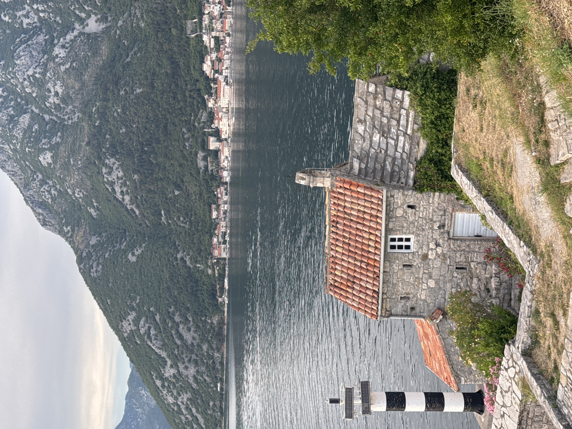 Waterfront stop on the Bay of Kotor, Lepetane