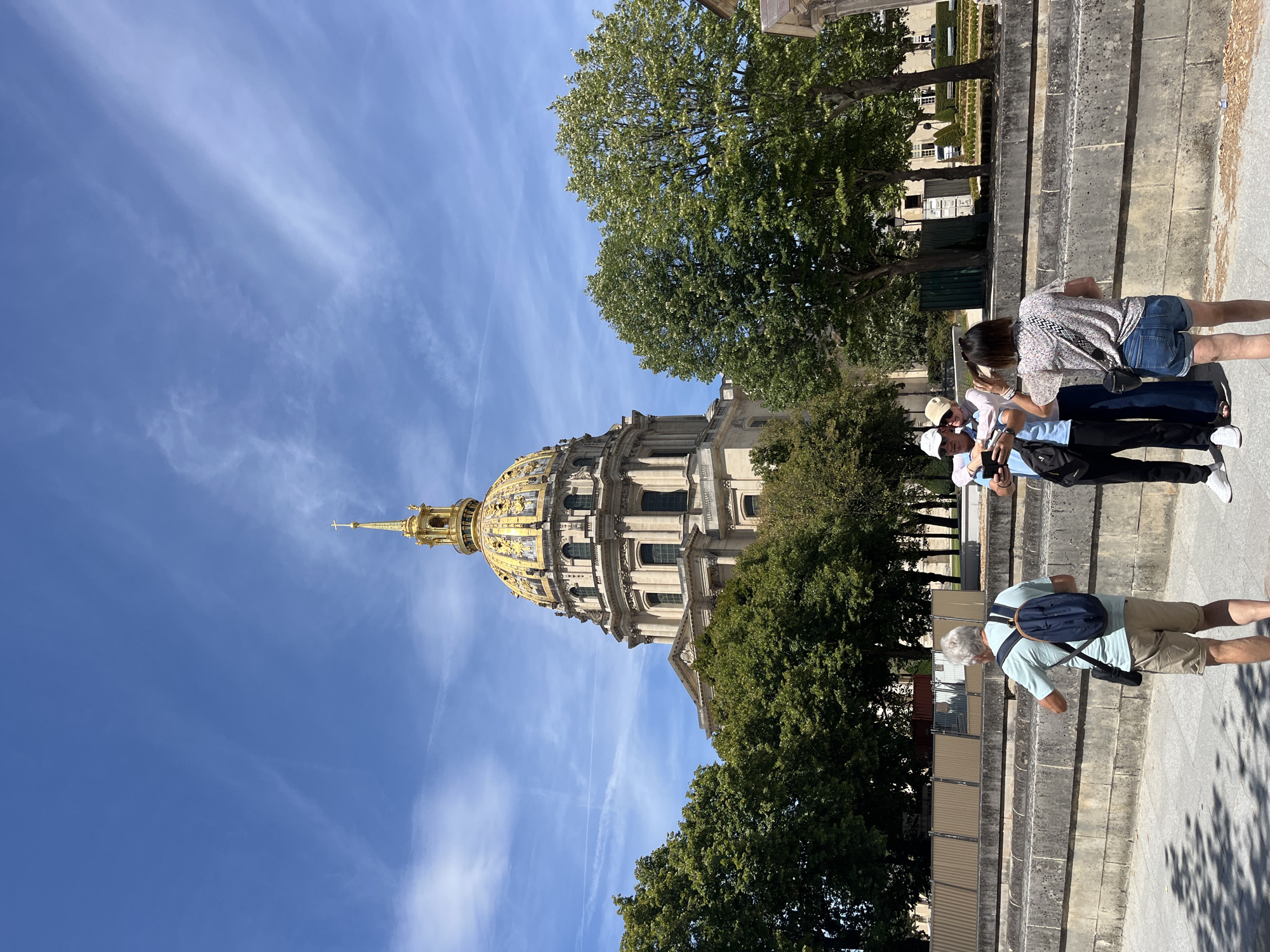 Up close with the gilded dome of Les Invalides, Paris
