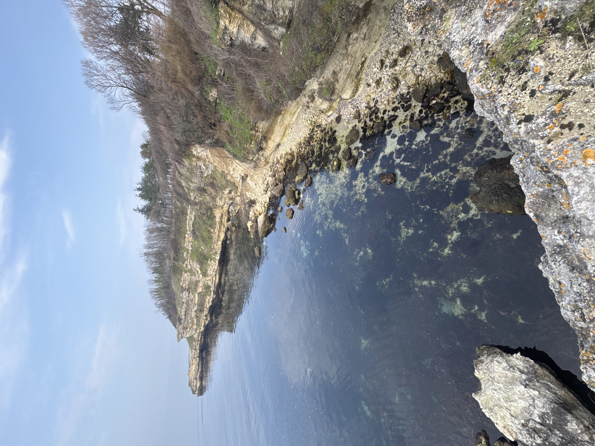 Rocky coastline observed near Tsarevo, Bulgaria