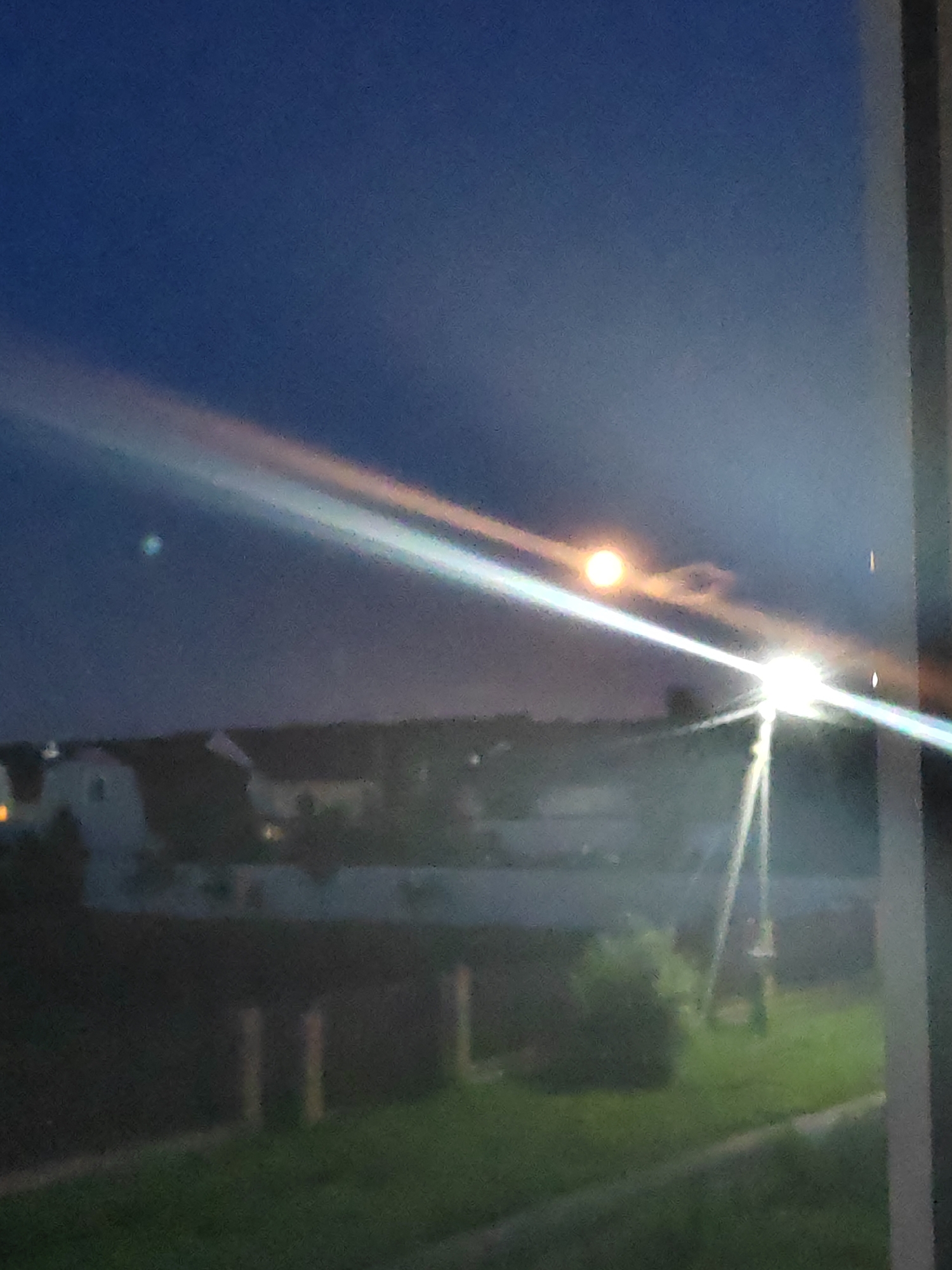 Dusk settles over a quiet residential corner of Zhal'skoe