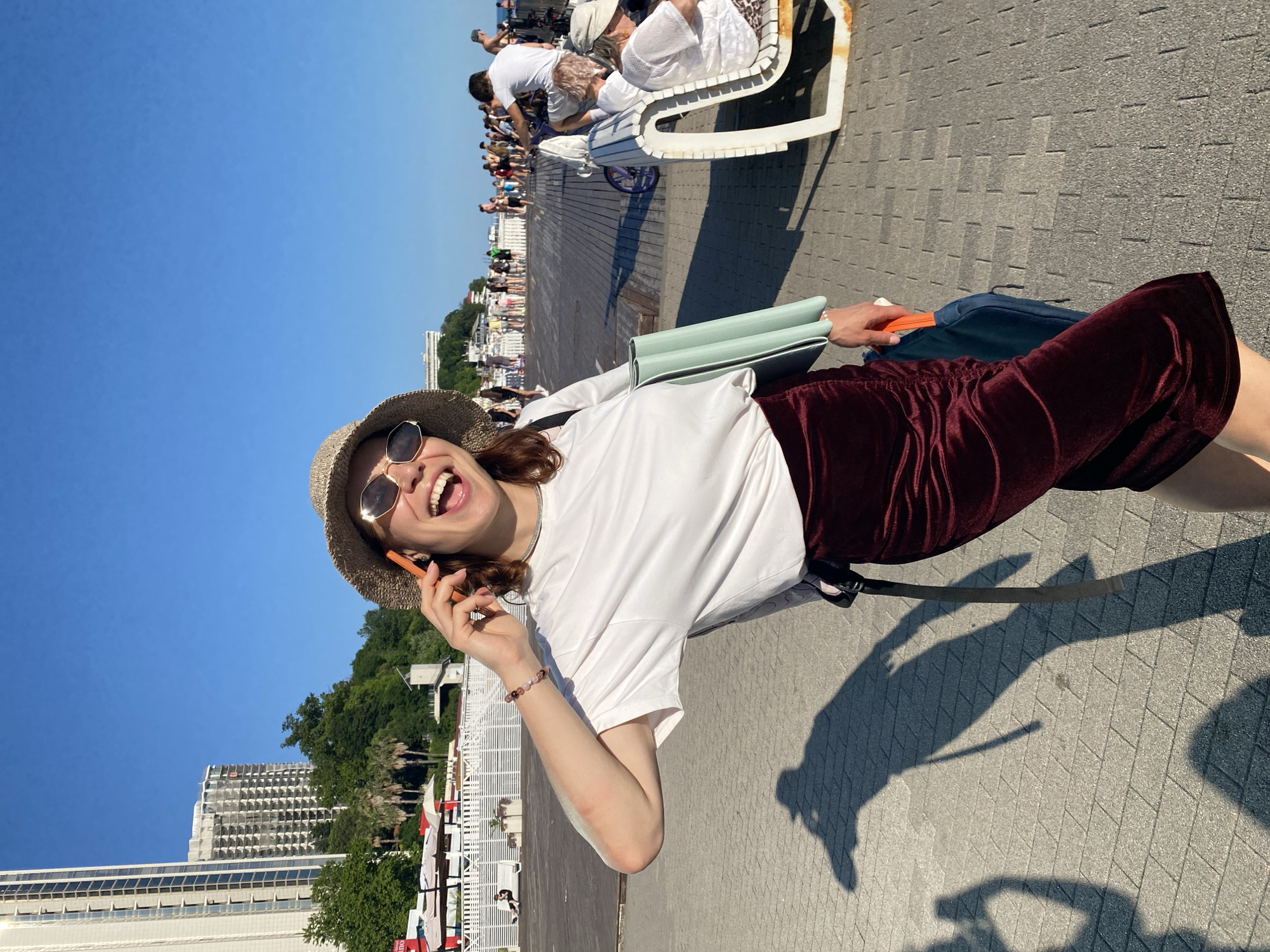 Sunny afternoon on the Black Sea coast in Sochi