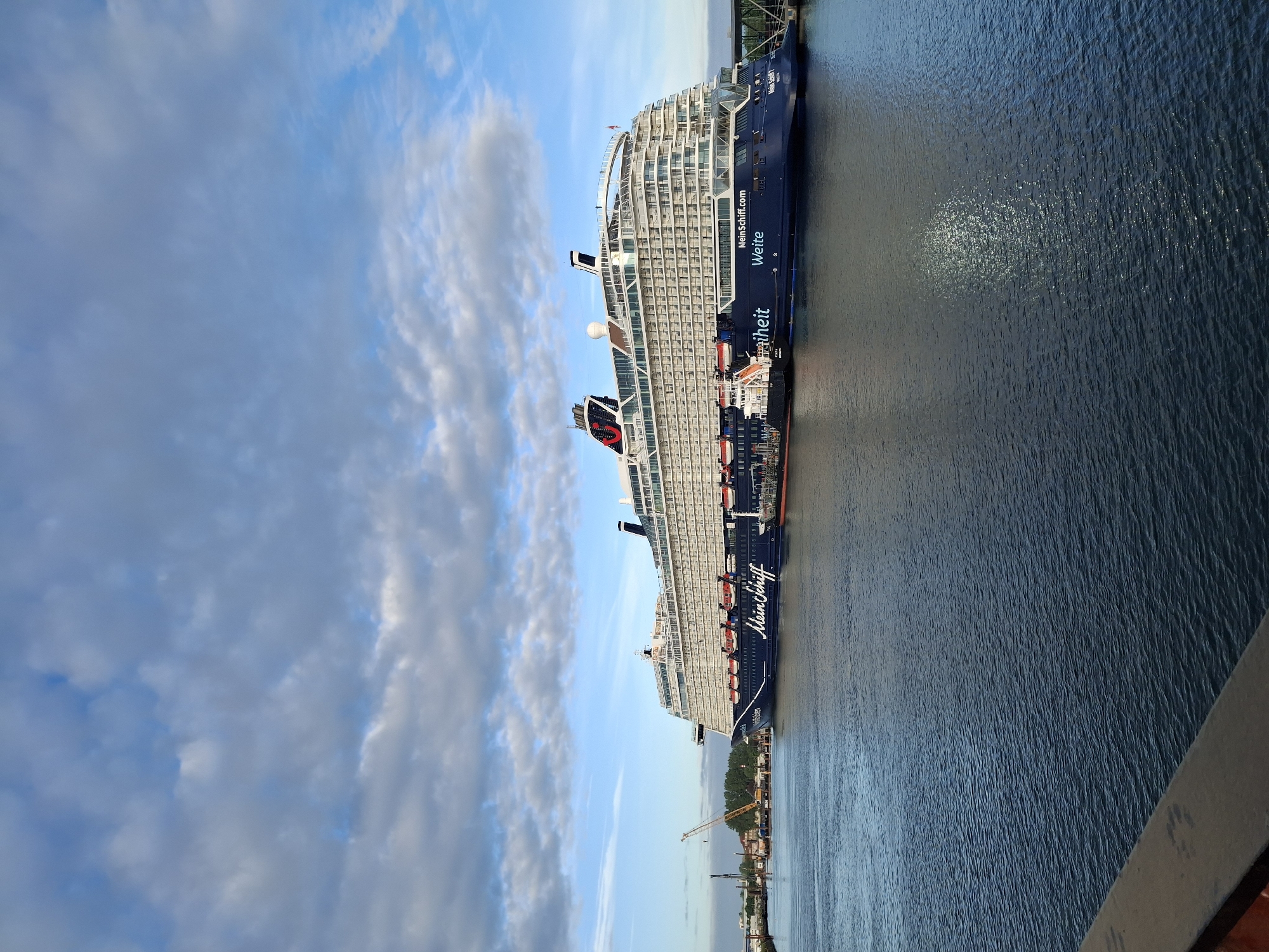 Mein Schiff cruise vessel docked at Rostock port