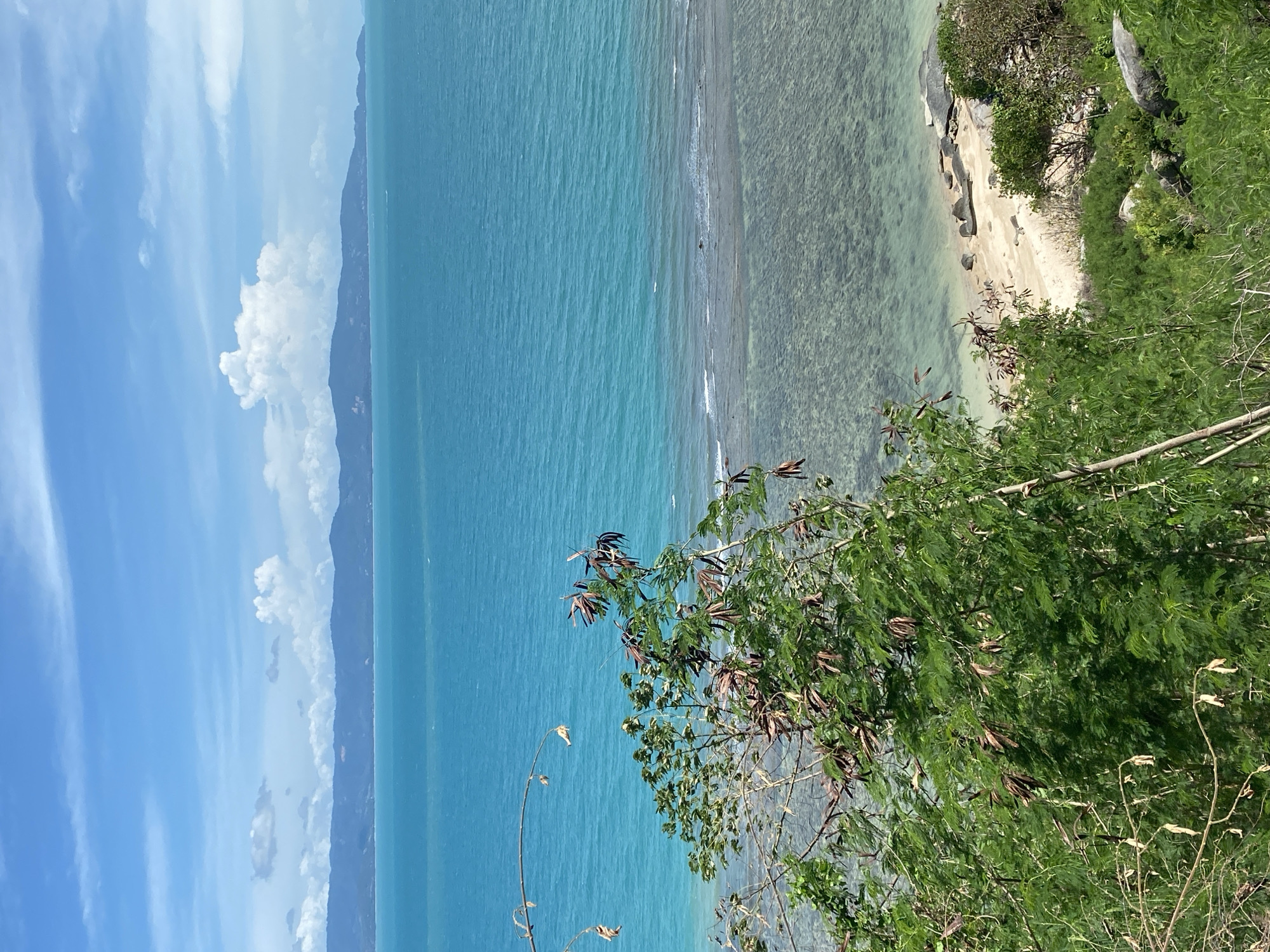 Scenic coastal views captured from elevated position in Baan Kai