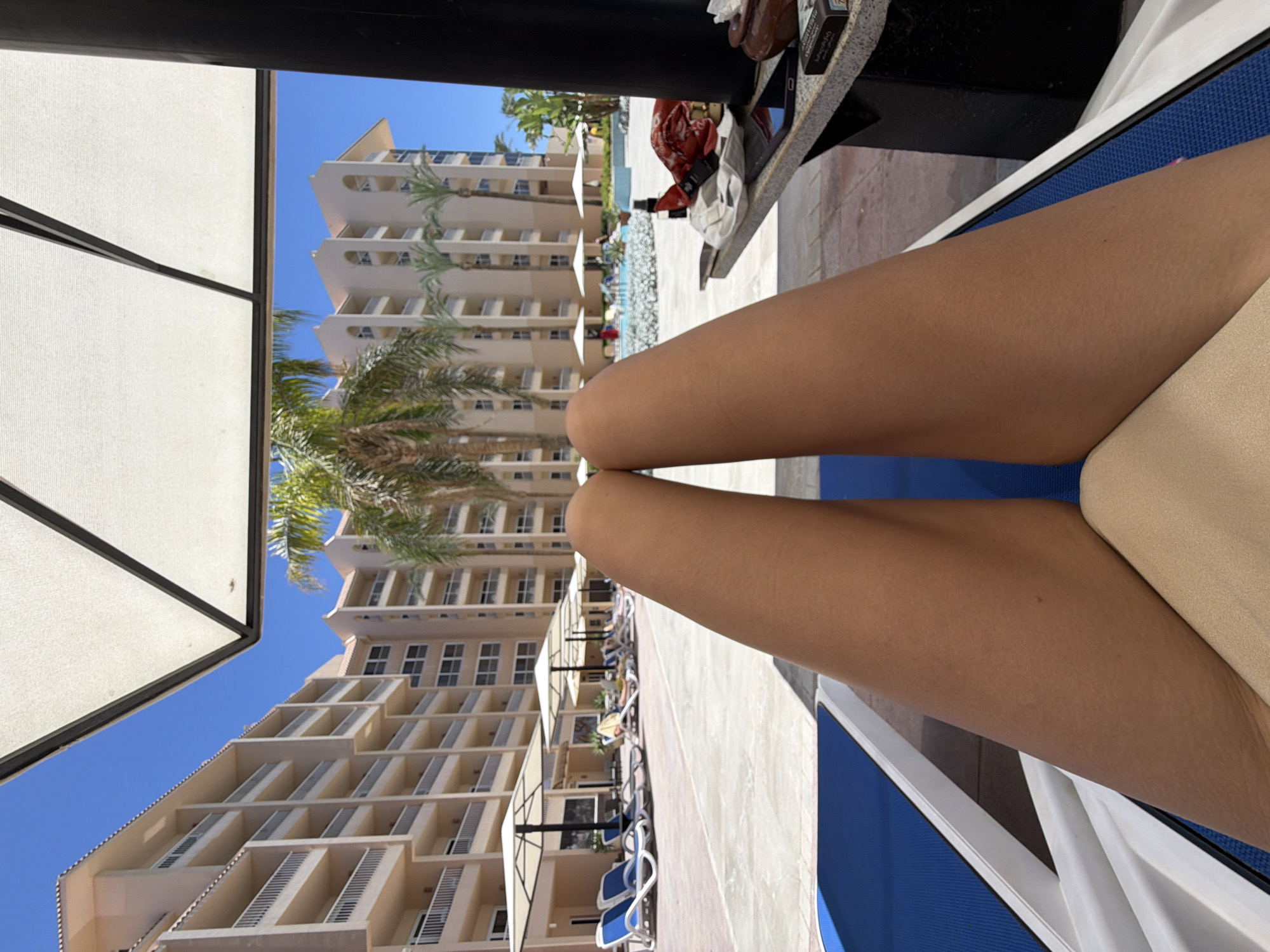 Lounging poolside at a Hurghada resort