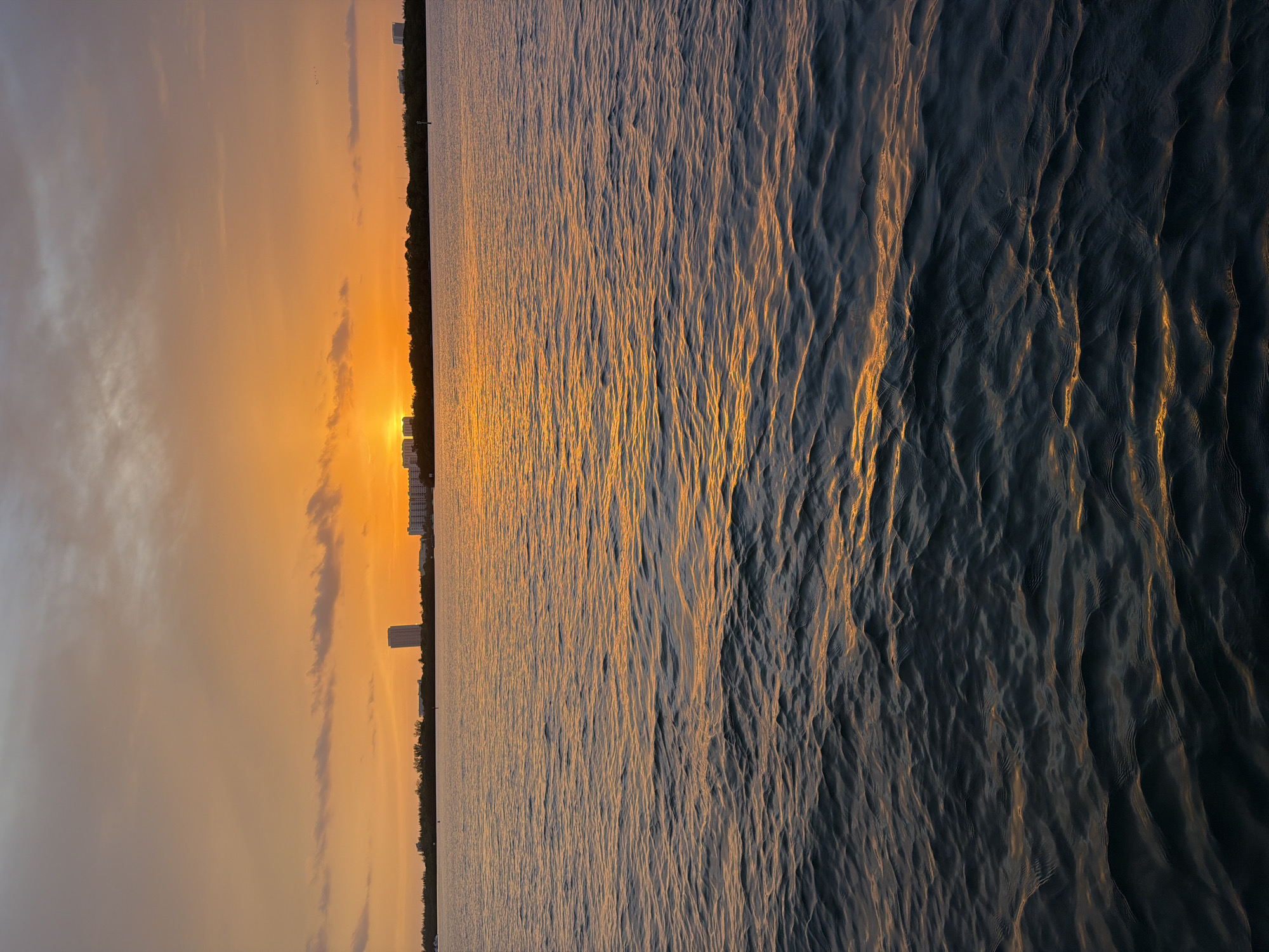 Bal Harbour sunset fades from golden hour to dusk