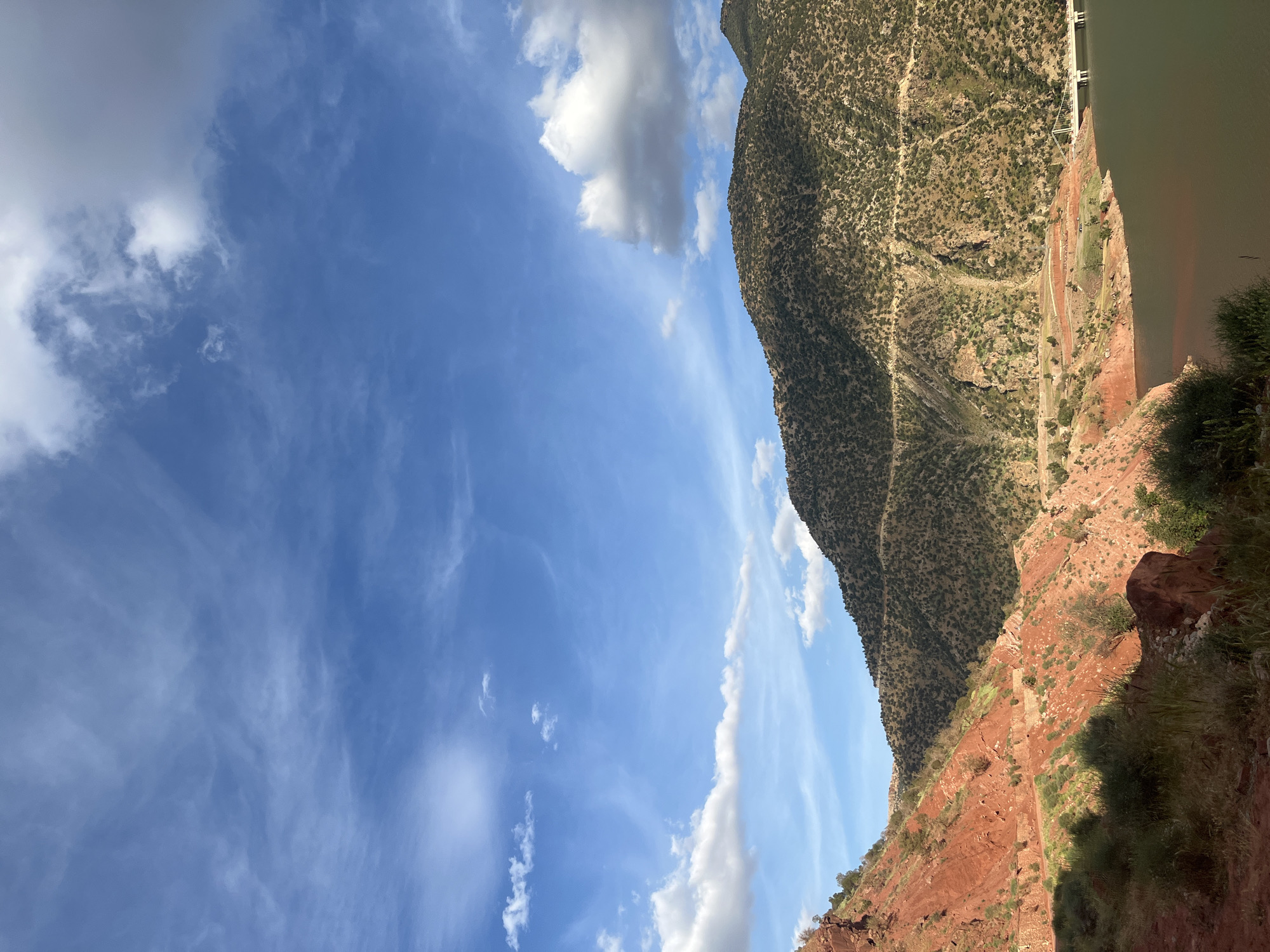 Landscape view documented in Ouaouizert, Morocco showing sky and mountains