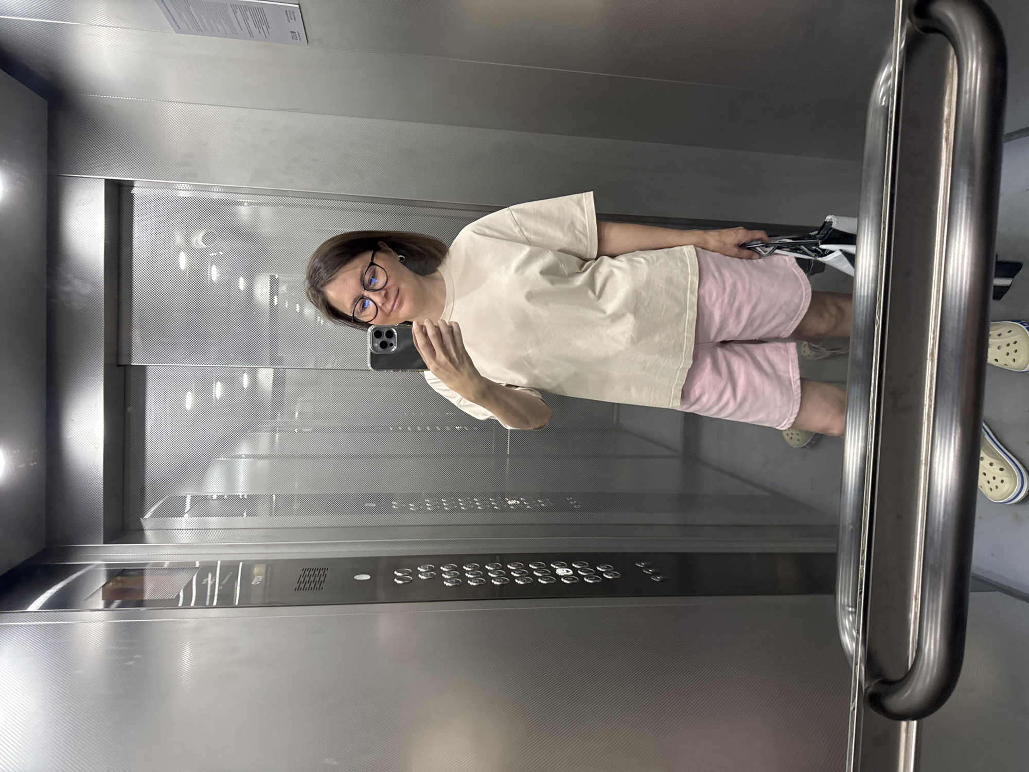 Elevator selfie in Izhevsk, Russia
