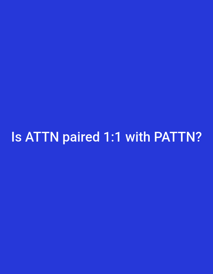 Cryptic text message about ATTN and PATTN pairing captured