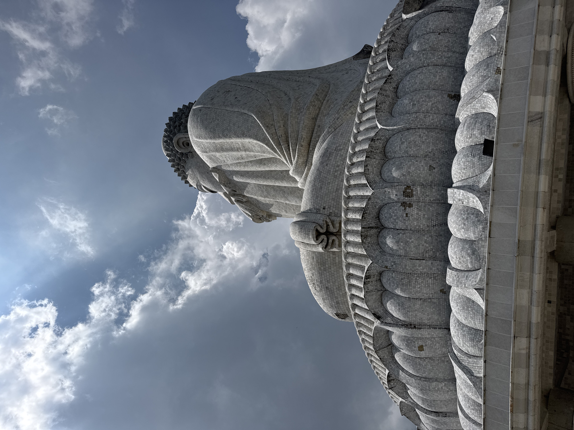 Buddha statue and monkey observed in Karon, Thailand