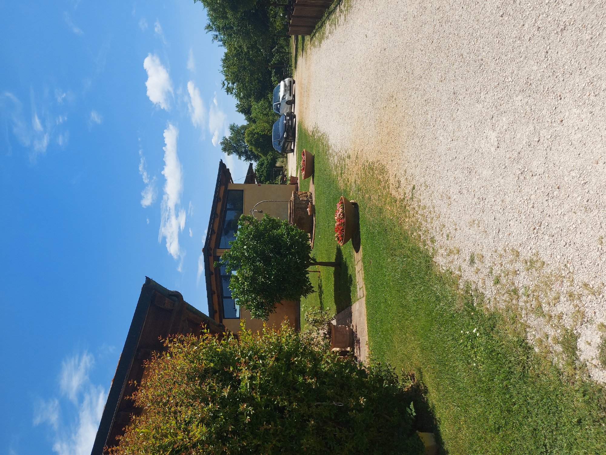 Witness documents sunny Rome outdoor spaces and pathways
