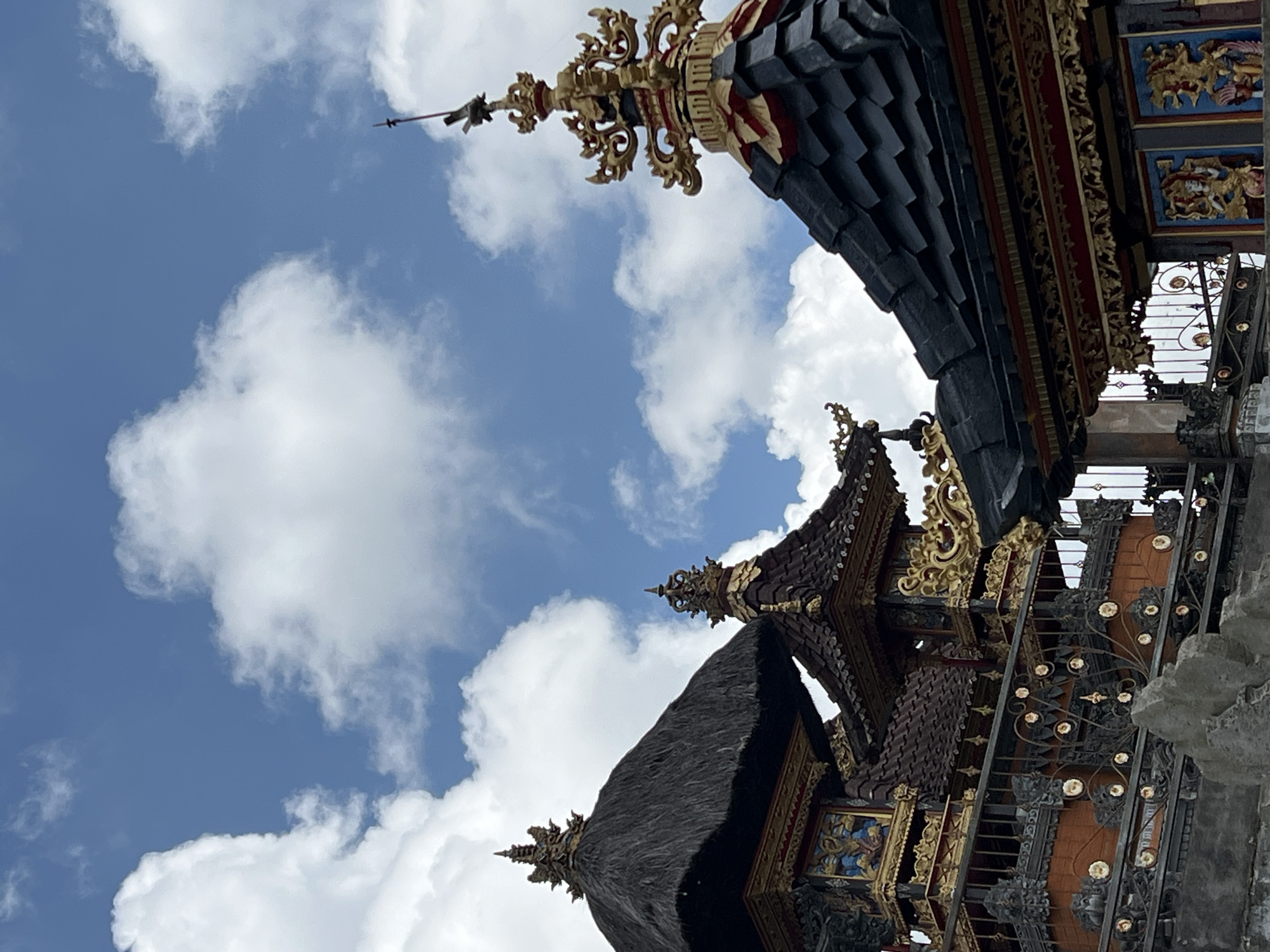 Traditional Balinese temple architecture photographed in Kintamani
