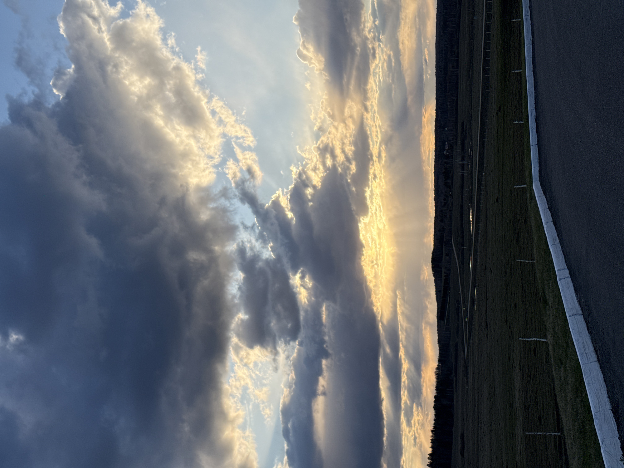 Dramatic cloudy sky observed during sunset or sunrise