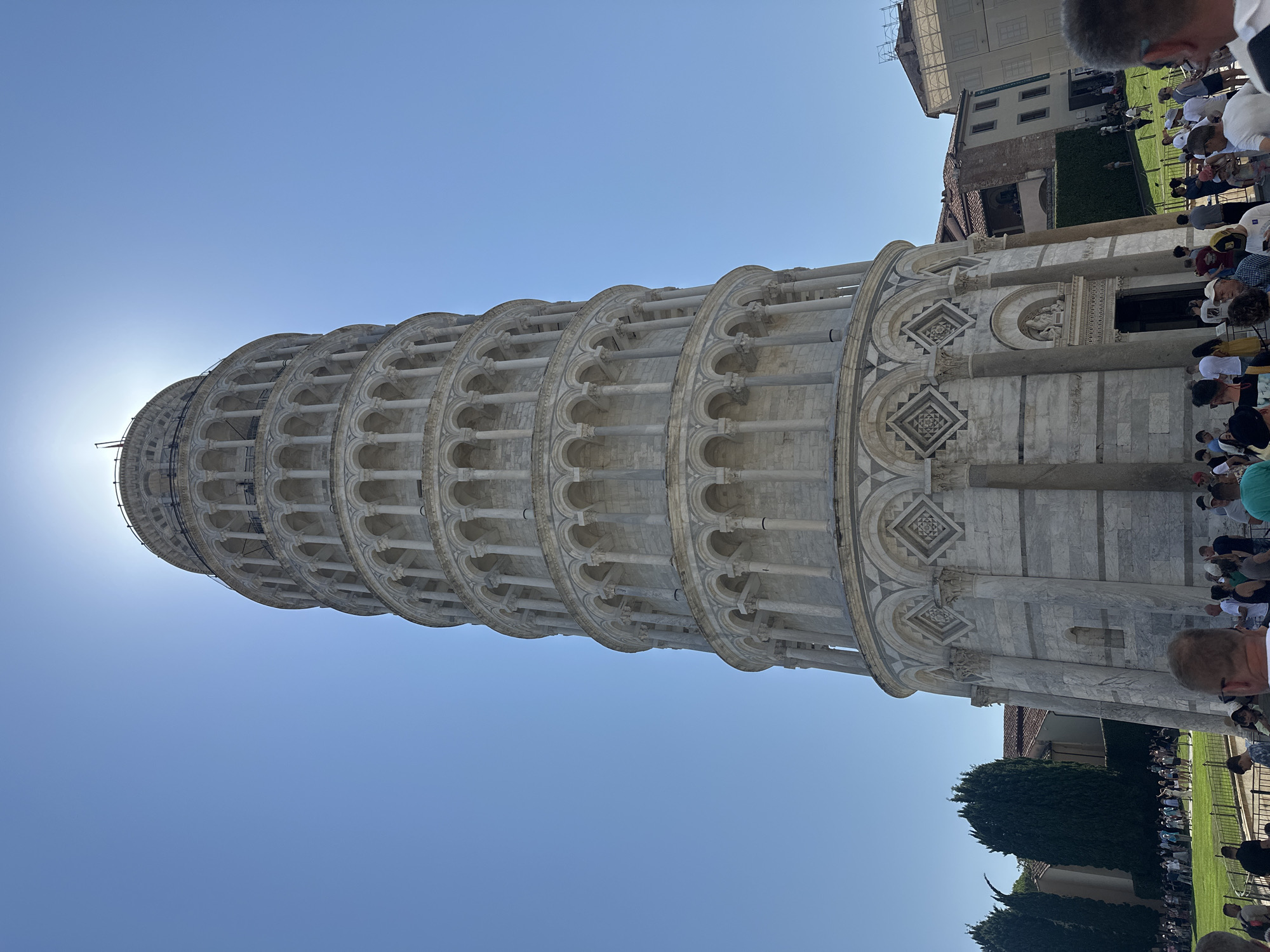 Leaning Tower of Pisa in the Piazza dei Miracoli