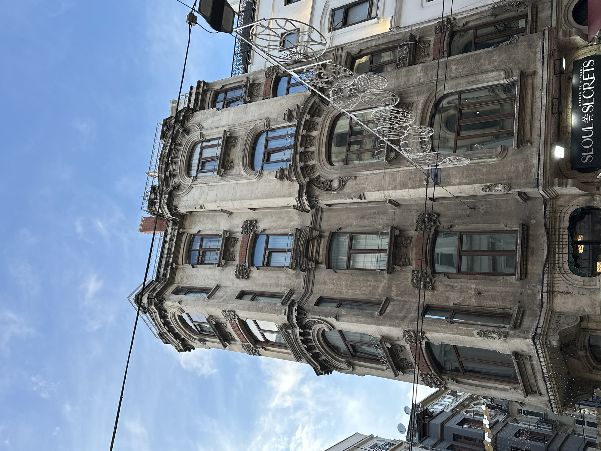 Architecture and sweets captured in Istanbul's historic Beyoğlu district