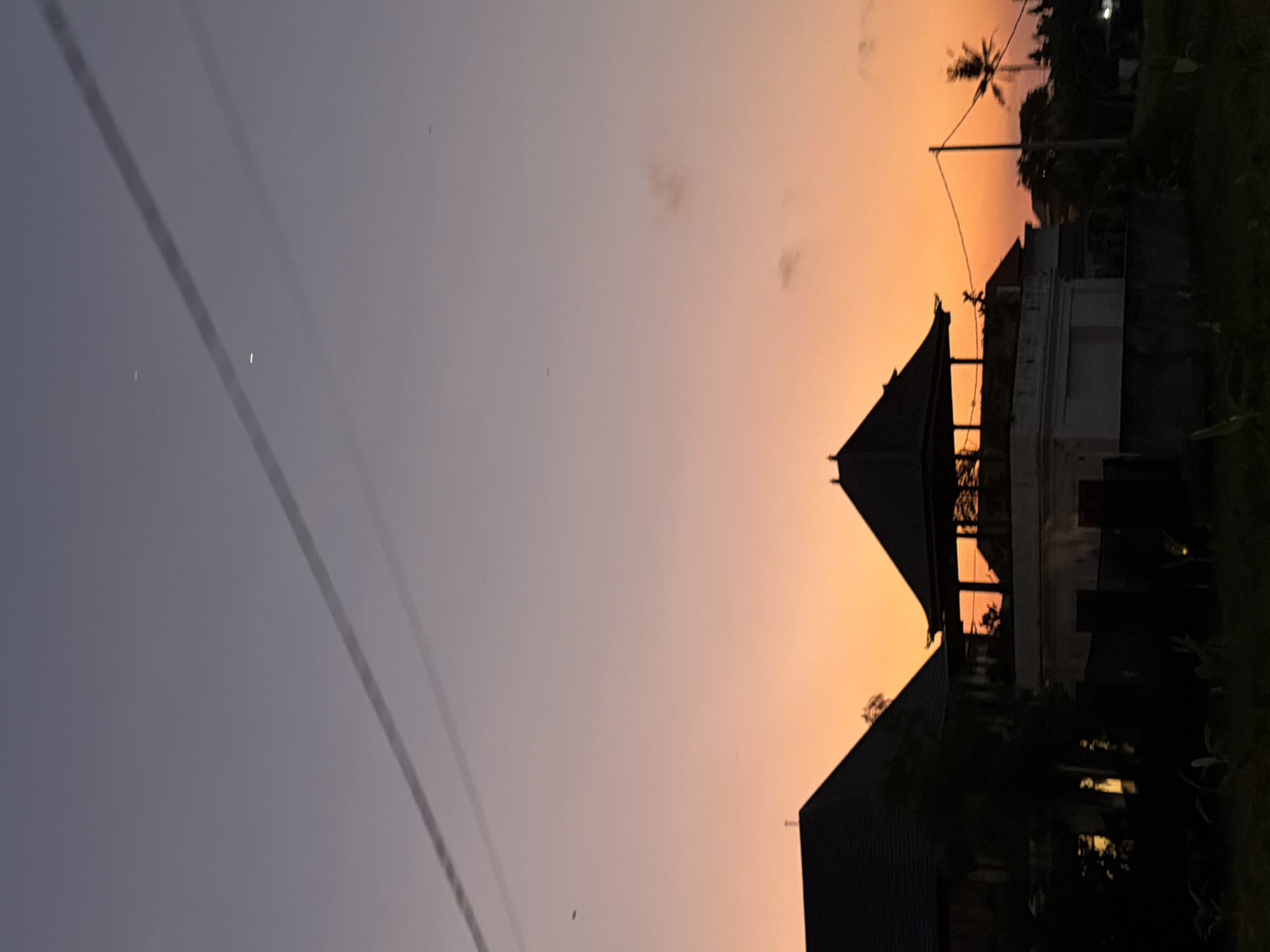 Sunset to nightfall transition documented in North Kuta Indonesia