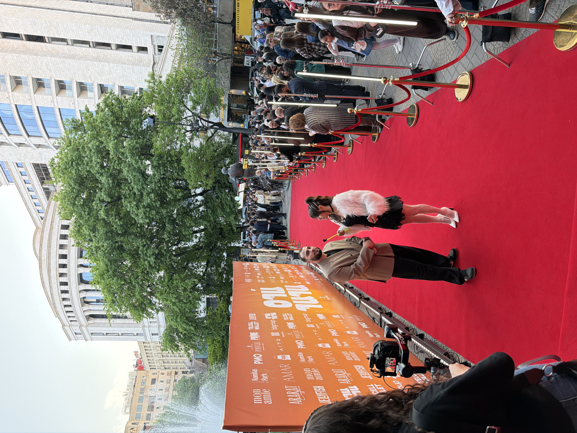 Red carpet event draws crowds to Yerevan public square