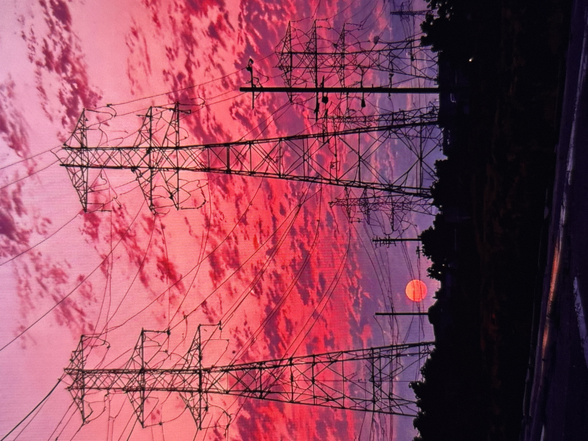 Summer evening in Pastavy: sunset skies and ripe cherries