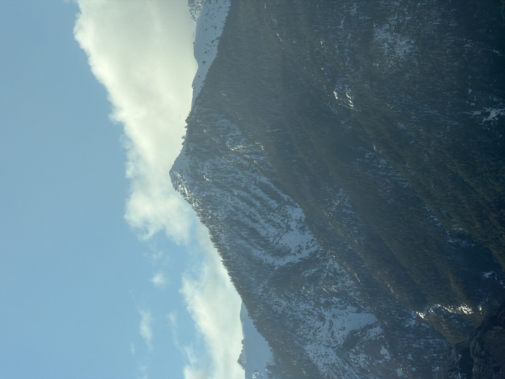 Snow-covered mountain landscape observed in Saint-Chaffrey, France