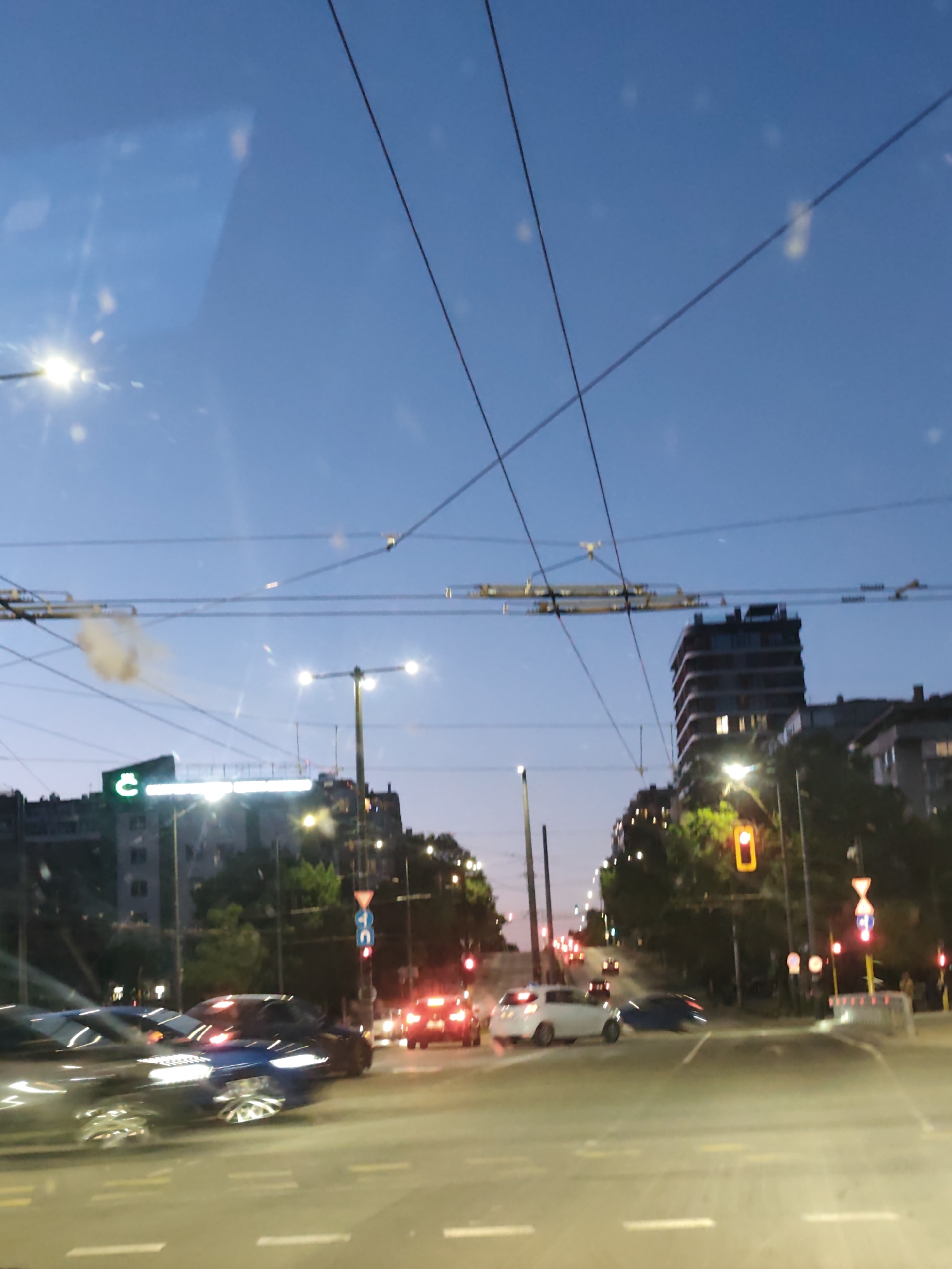 Evening documentation captures Sofia street scenes and dining moments