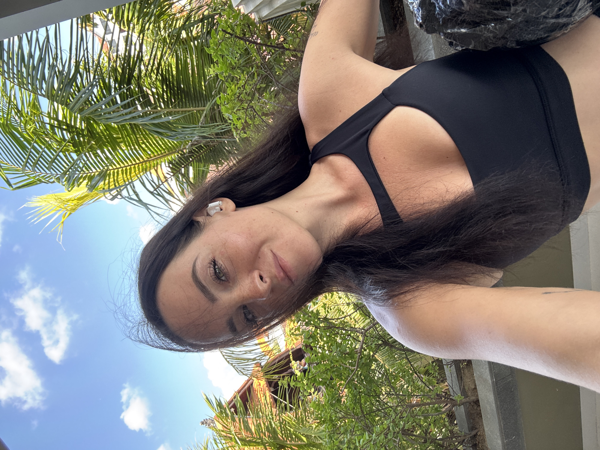 Outdoor selfie moment in North Kuta, Bali