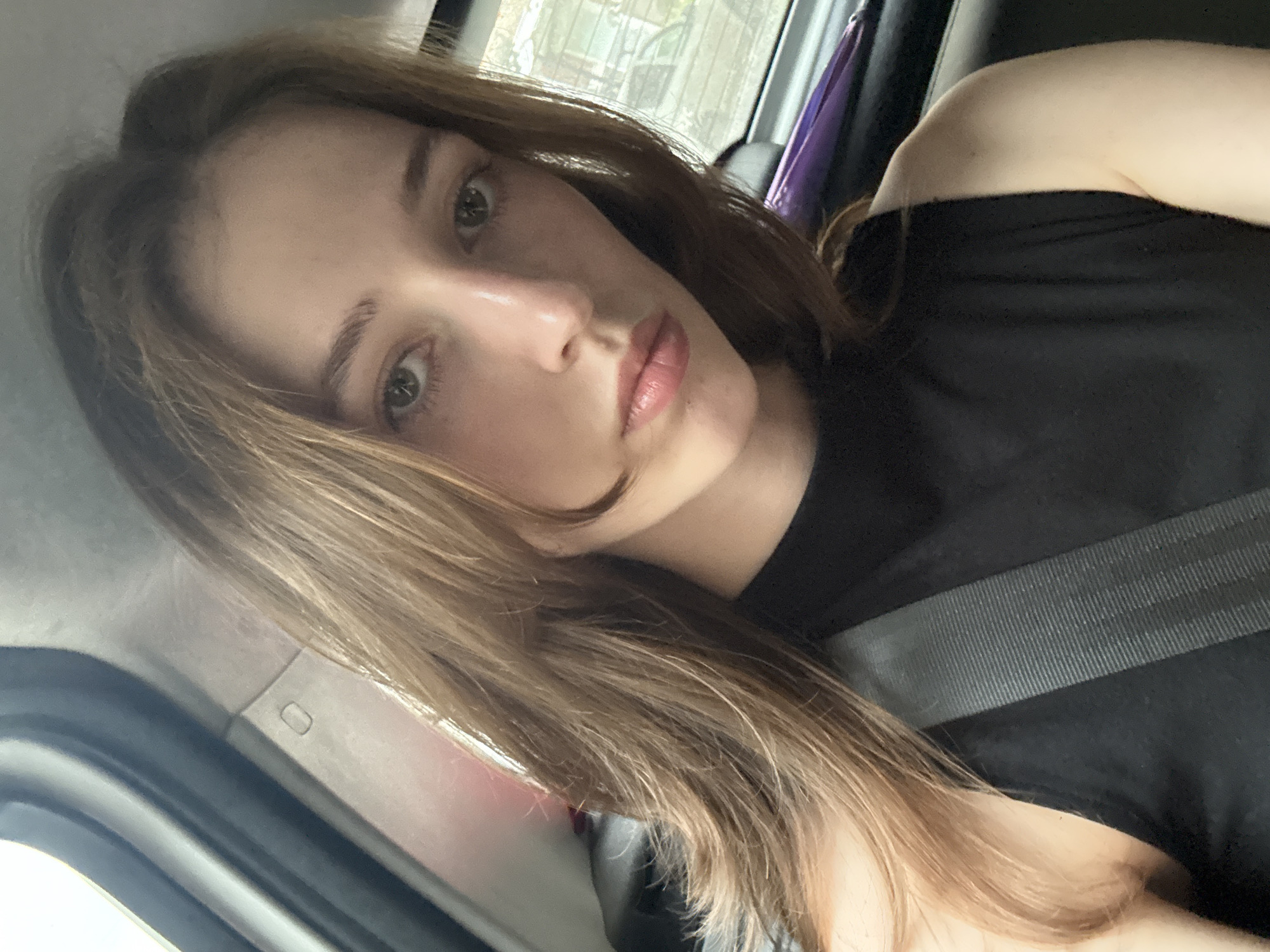Back-to-back car selfies in Perm, Russia