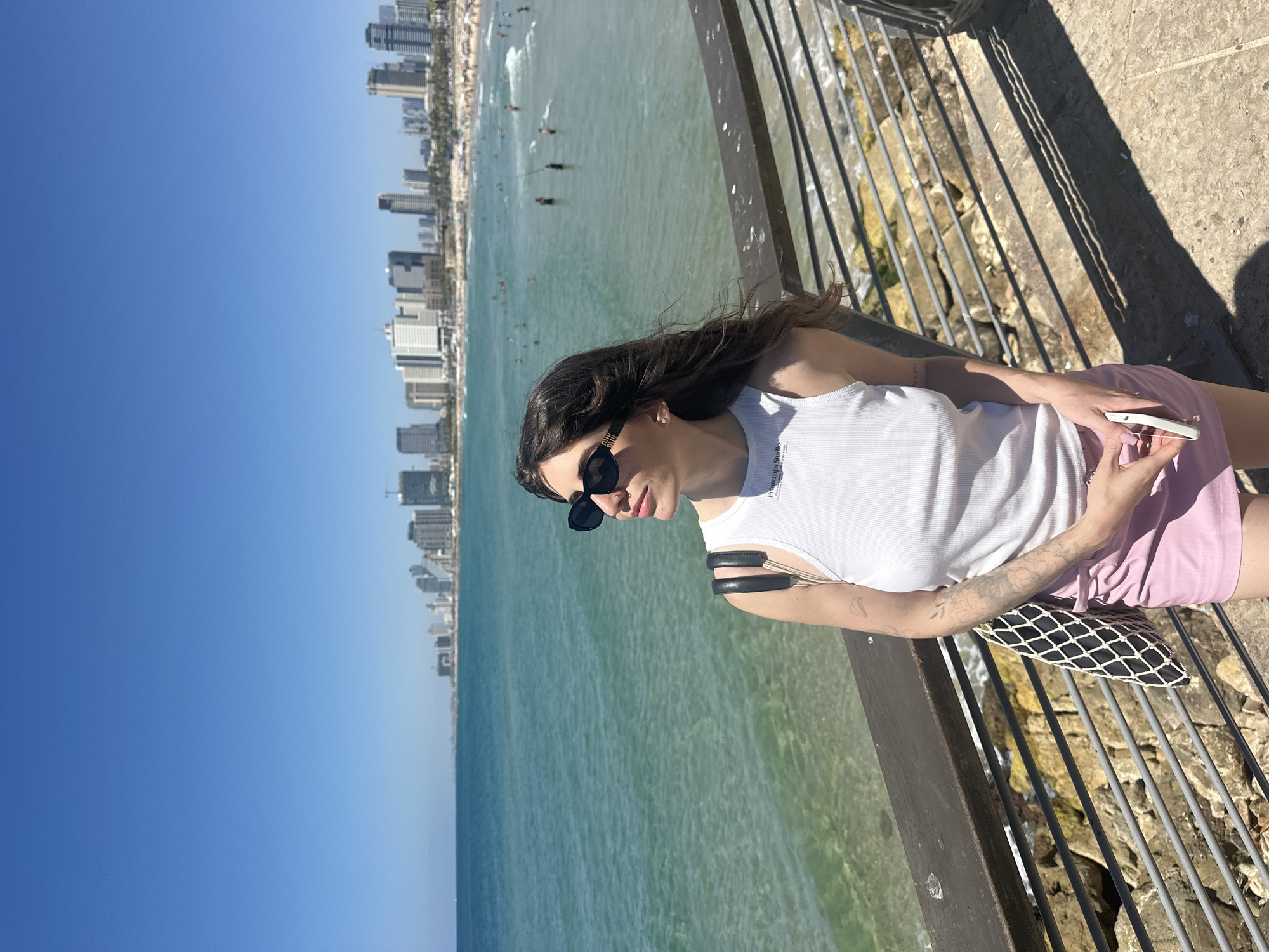 Casual moments documented across Tel Aviv locations Saturday morning