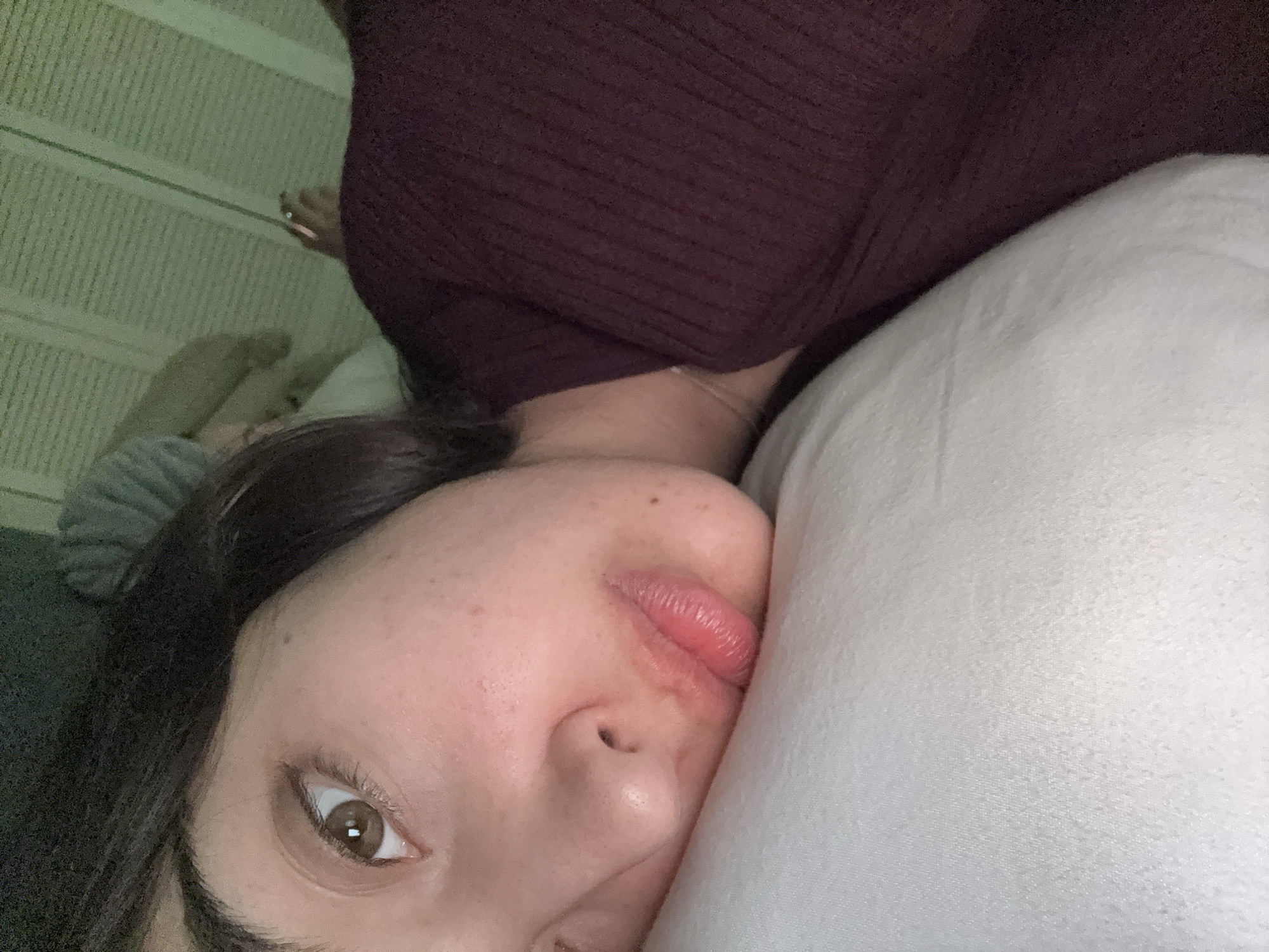 Woman photographed resting indoors in Mexico City residence