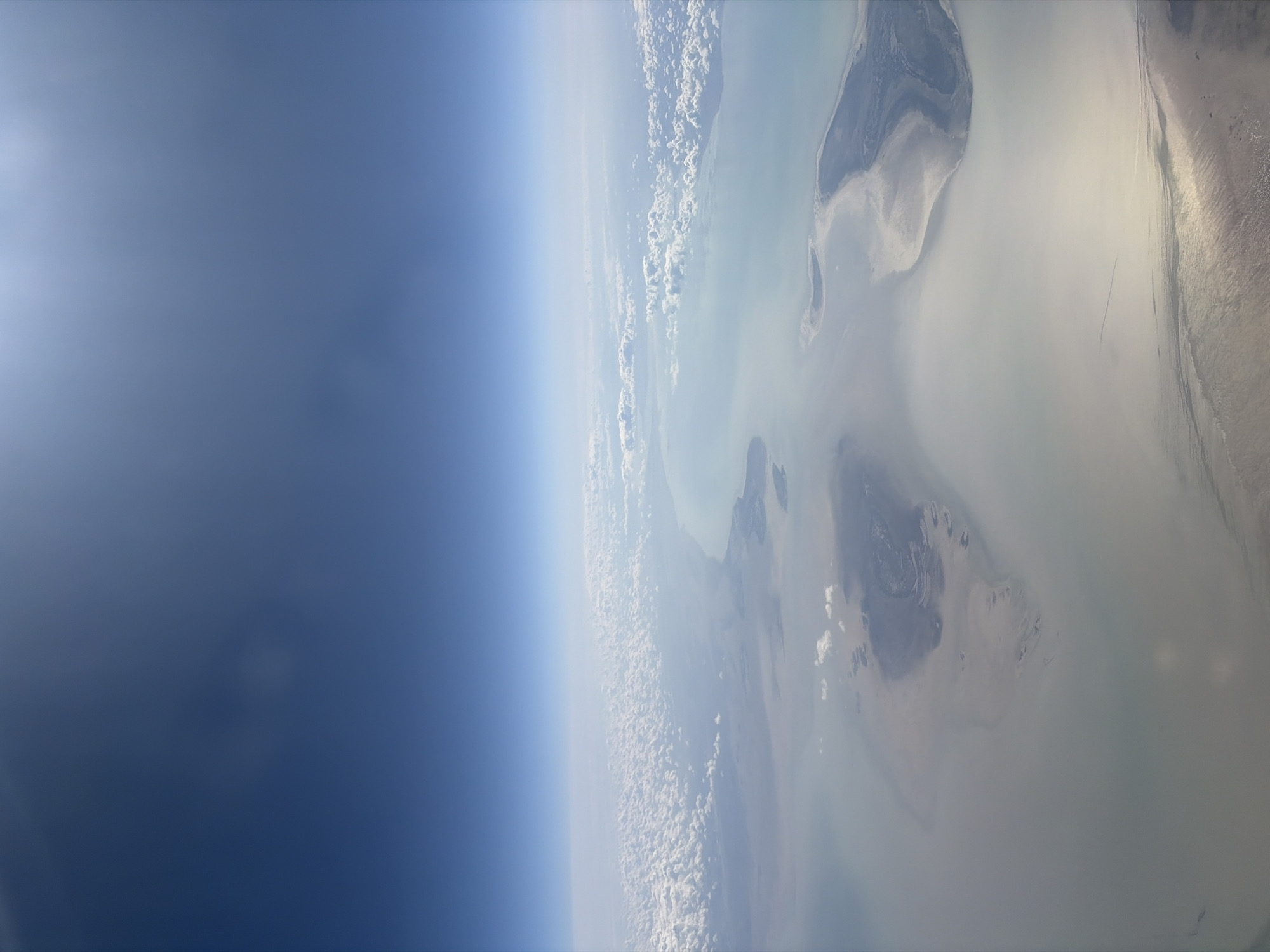 Earth atmosphere photographed from space over Kazakhstan