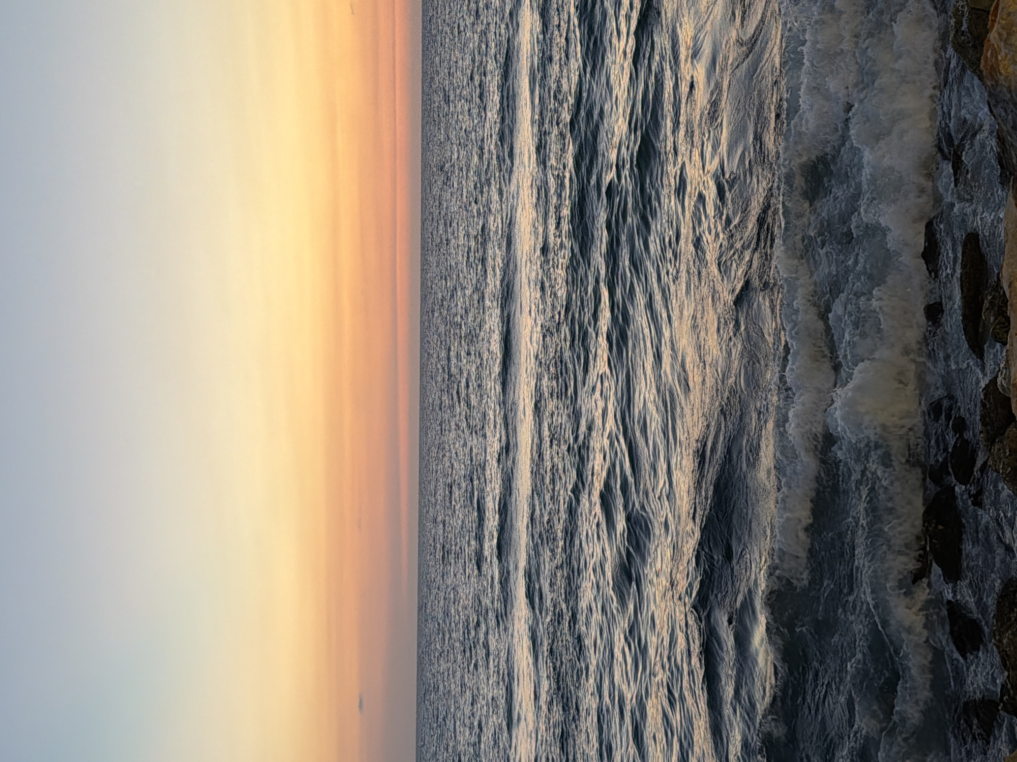 Tel Aviv resident documents Mediterranean sunset during weekend evening