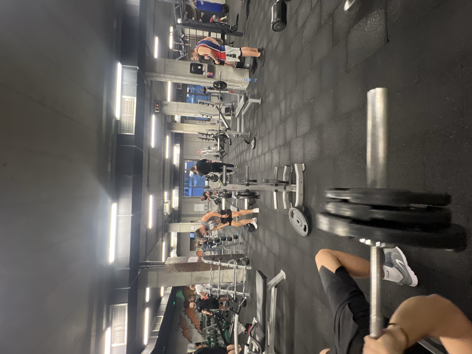 Evening workout session documented at Sofia fitness center