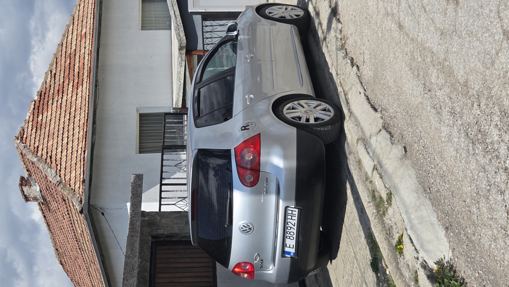 Silver VW Golf spotted parked on urban street