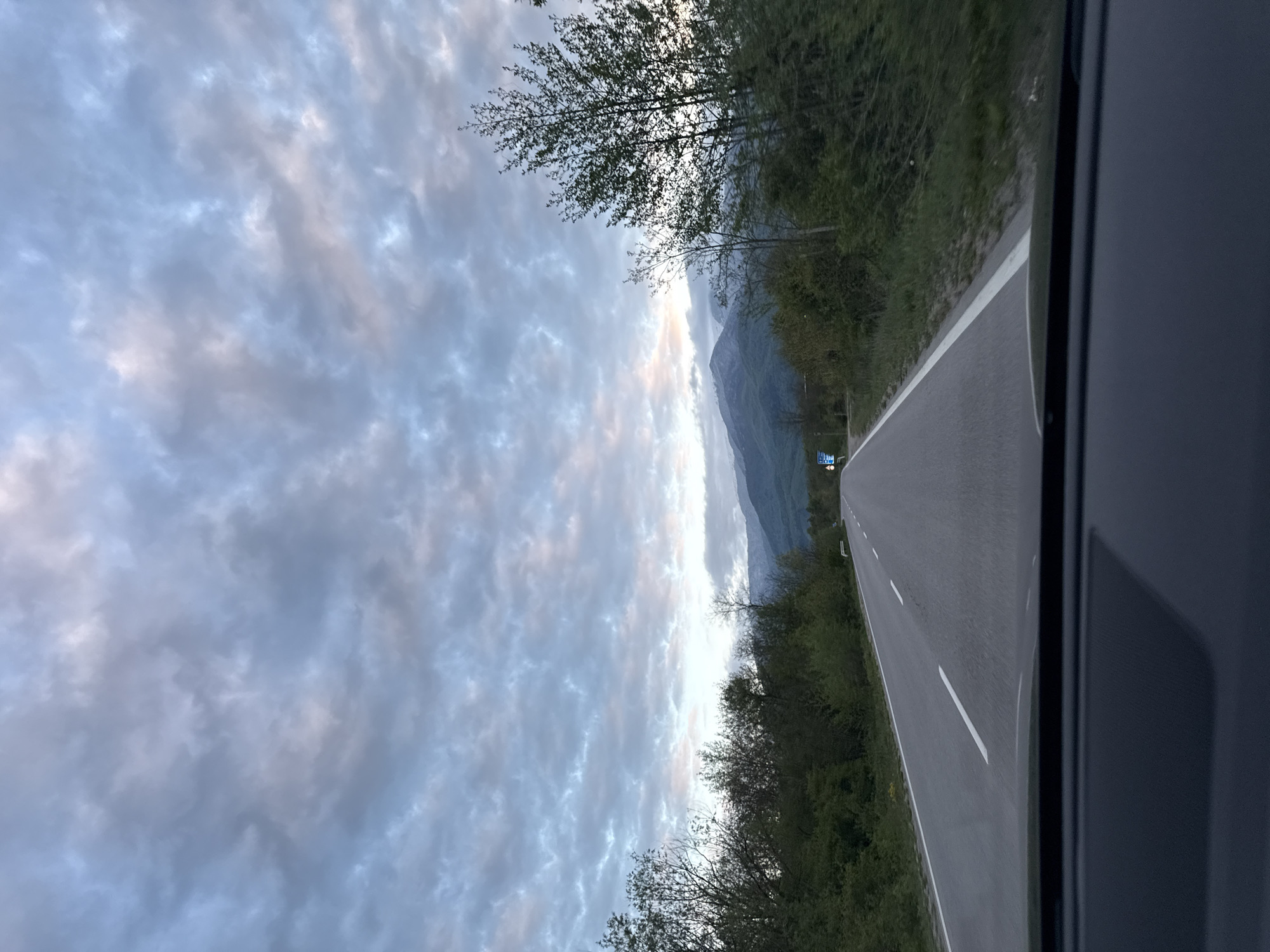 Mountain highway scenery documented near Mezdreya, Bulgaria