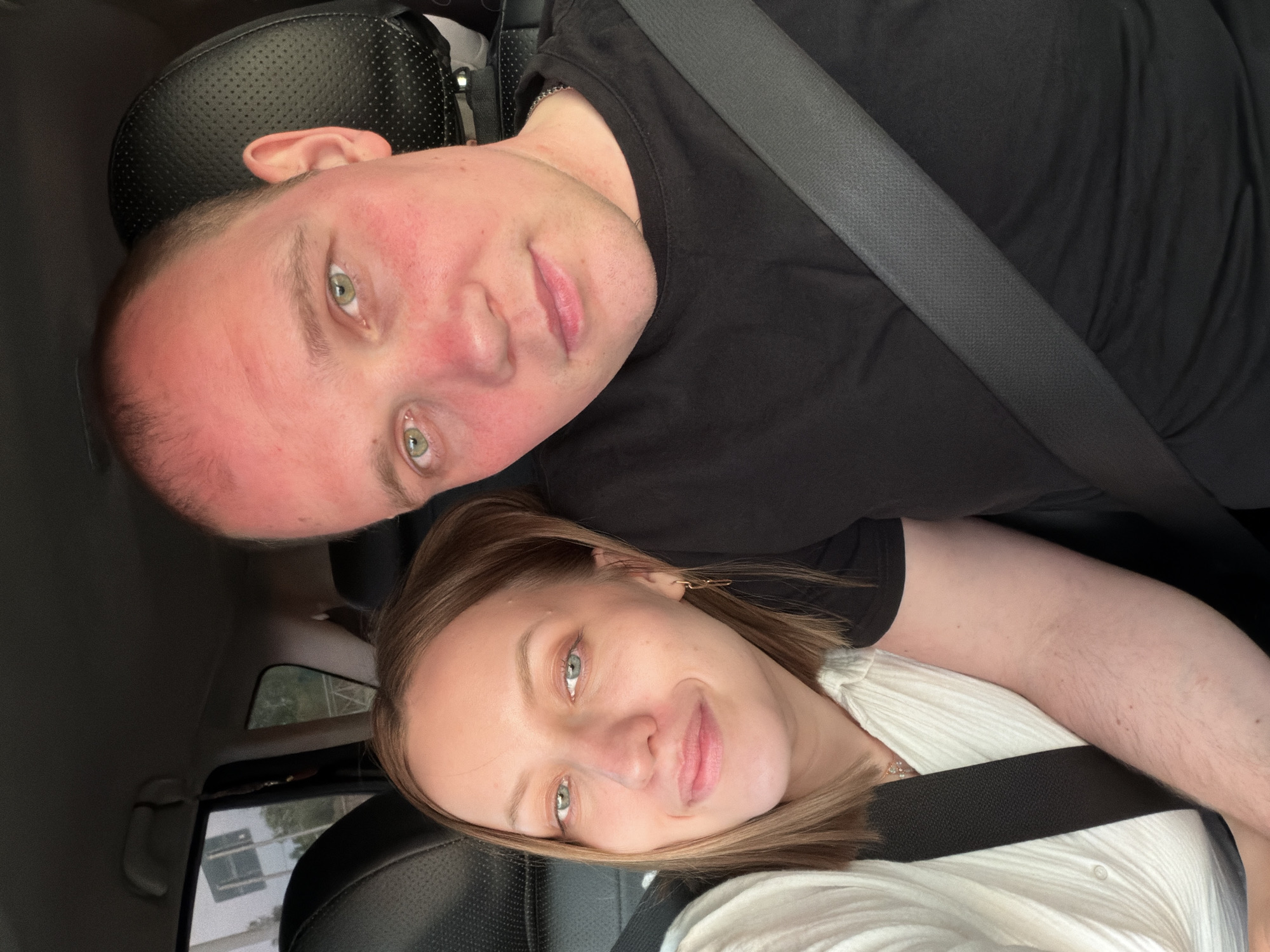 Evening moments captured in Спас-Заулок: car selfie and sunset