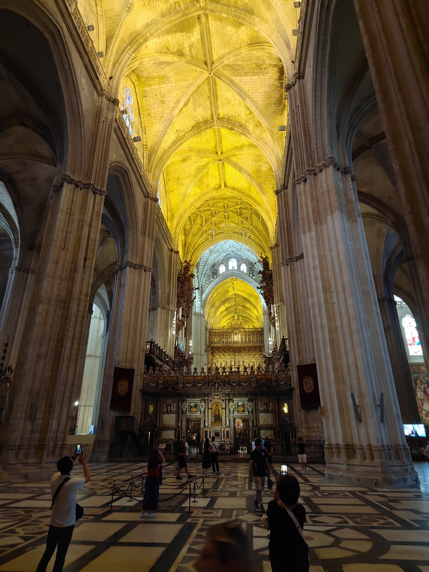 Morning visit to Seville Cathedral, inside and out