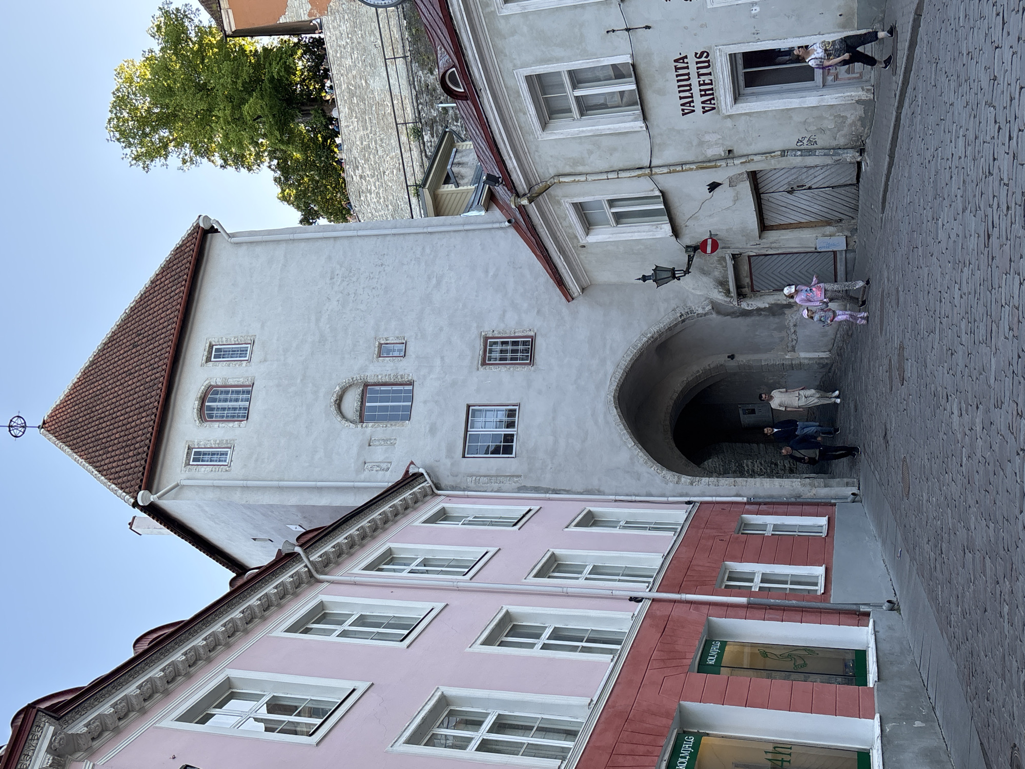 Tourist documents historic Tallinn landmarks and cultural sites