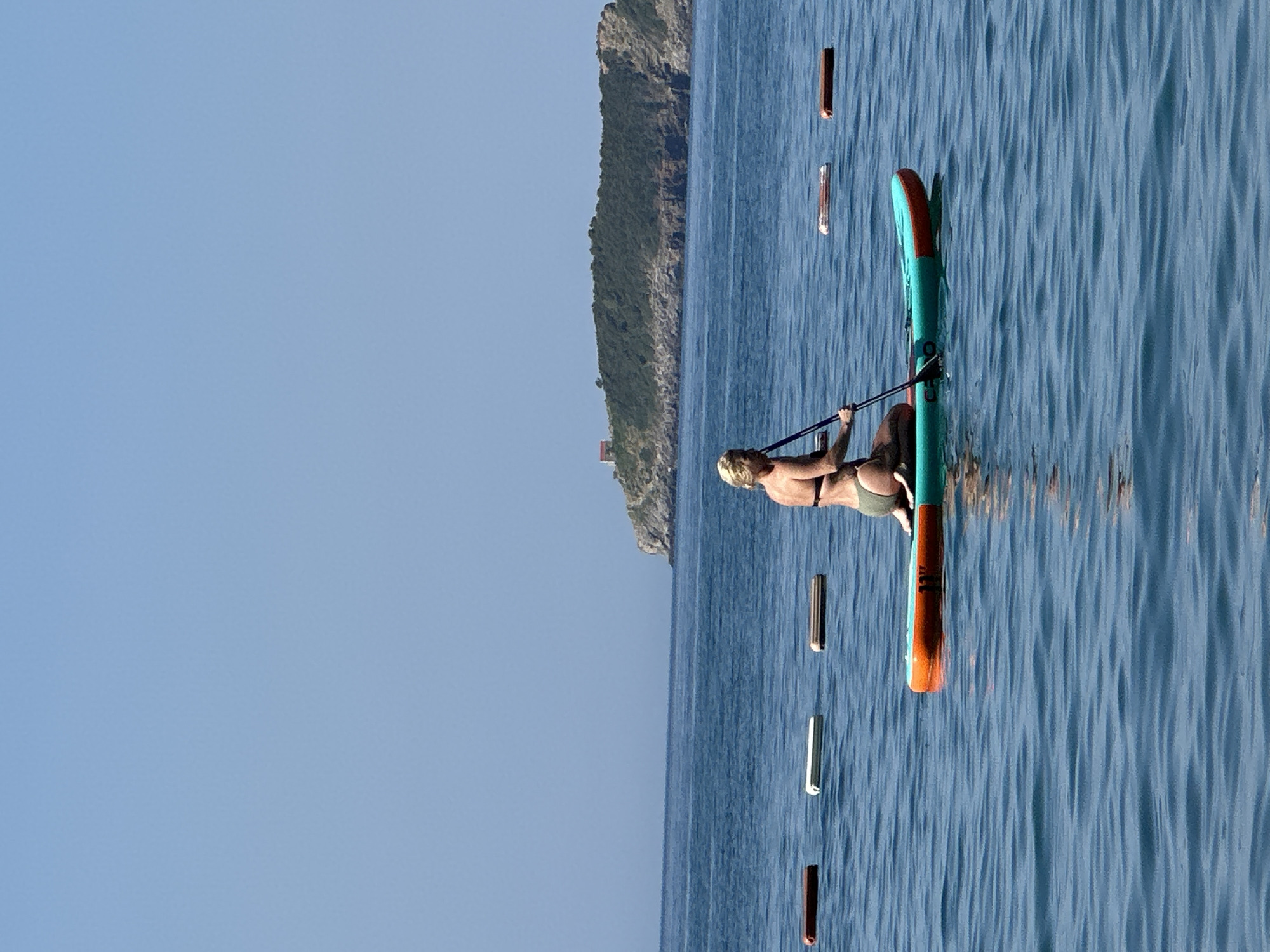 Calm morning on the Adriatic in Rafailovići, Montenegro
