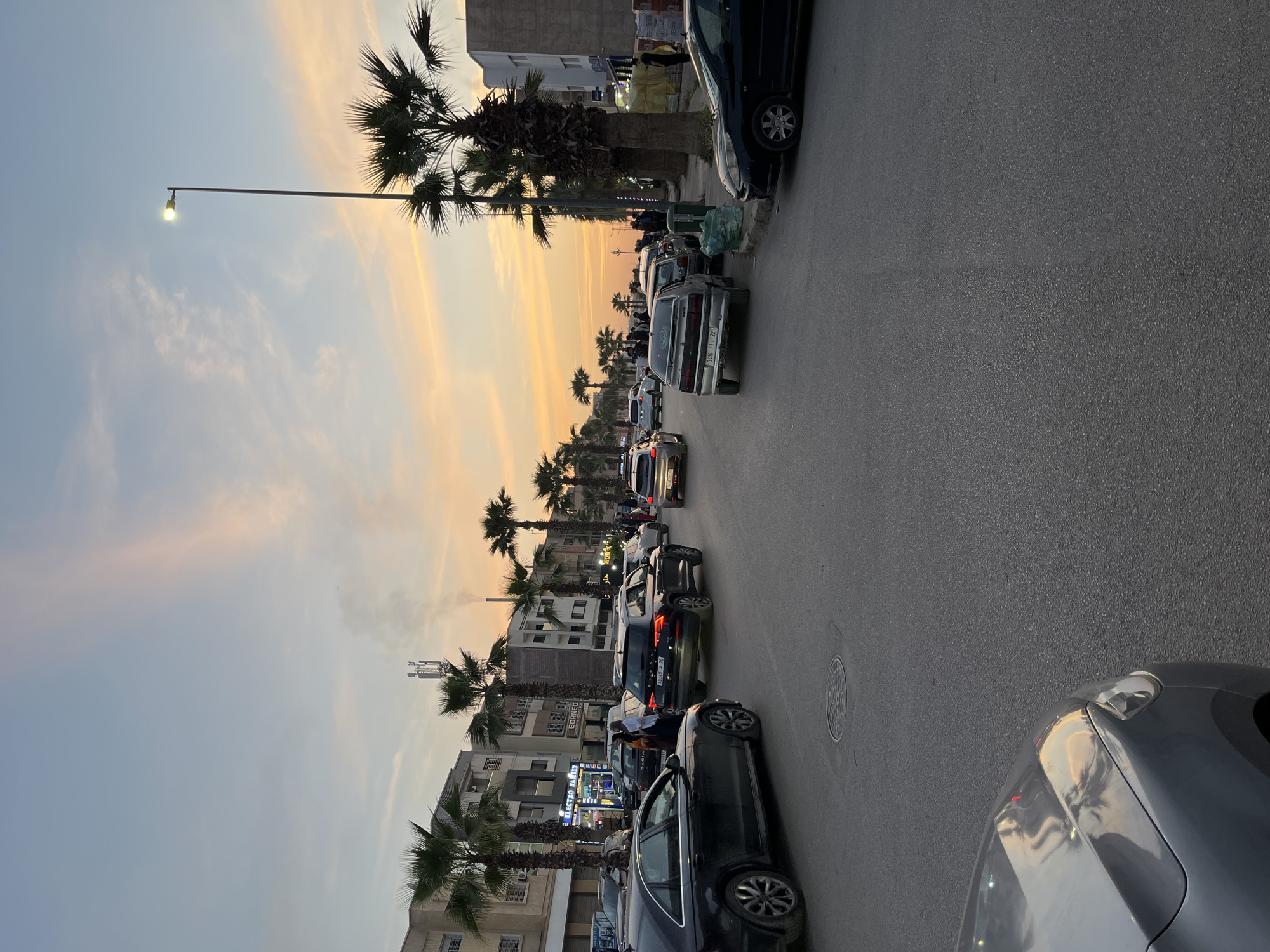 Sunset street scenes documented in Fez, Morocco