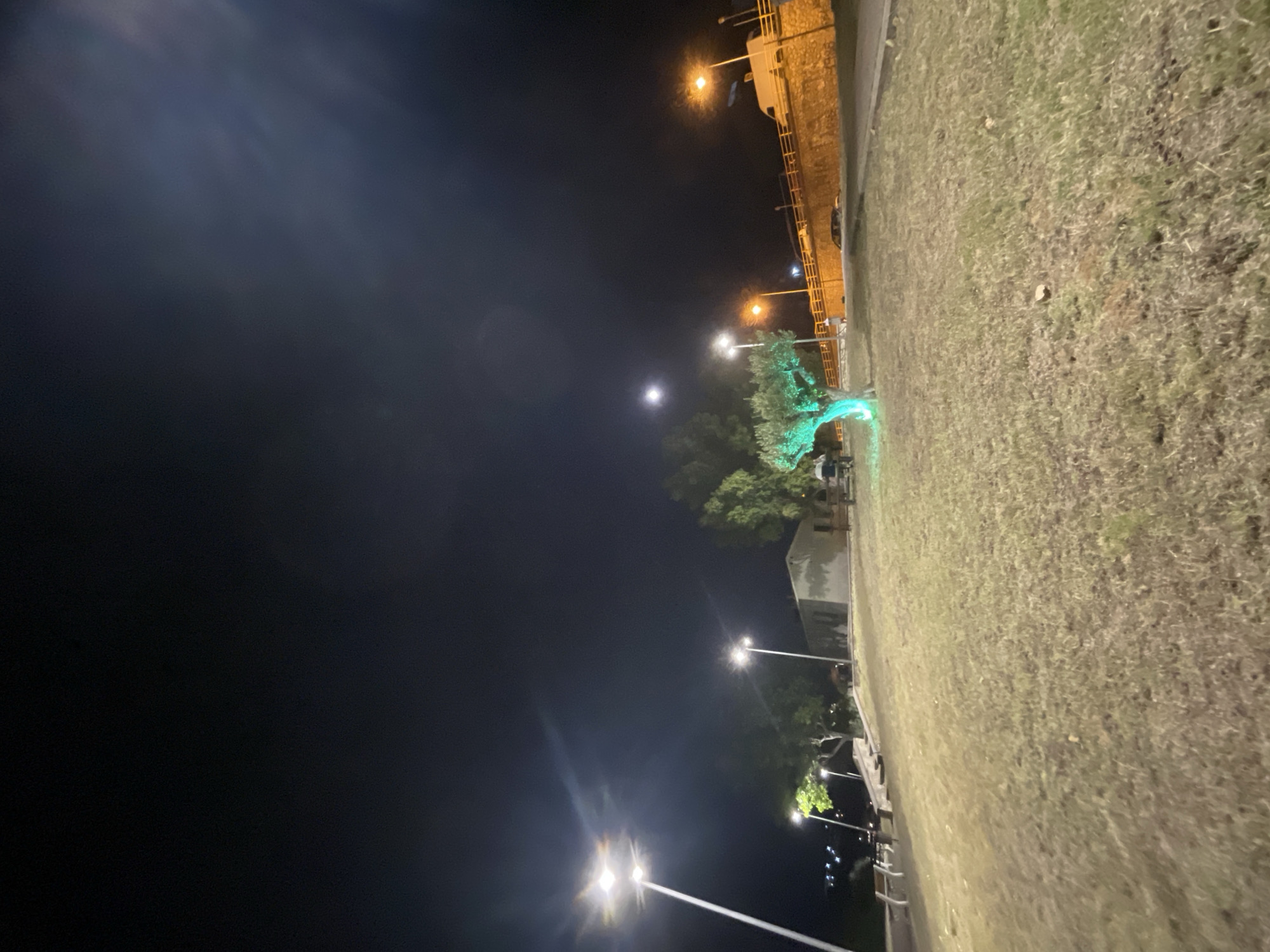 Summer night out in Kassandra — street food, lit streets, boats