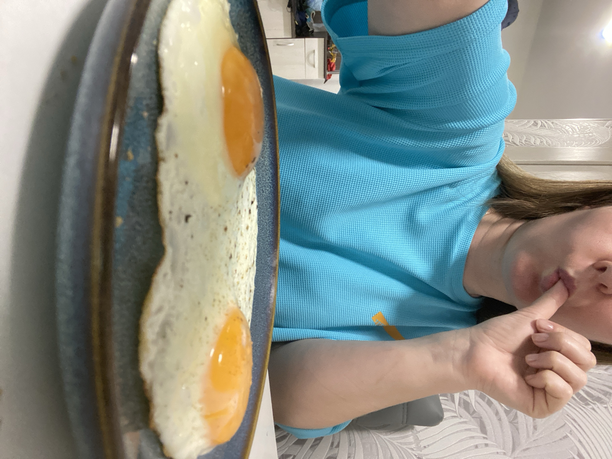 Early morning breakfast prepared and eaten in Noviy, Russia